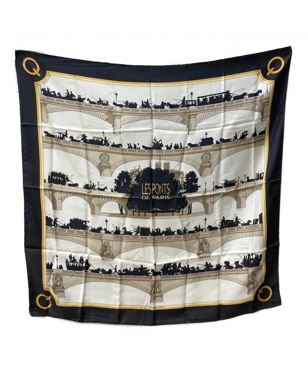 エルメス カレ90 LES ARMES DE PARIS パリの紋章 スカーフ シルク