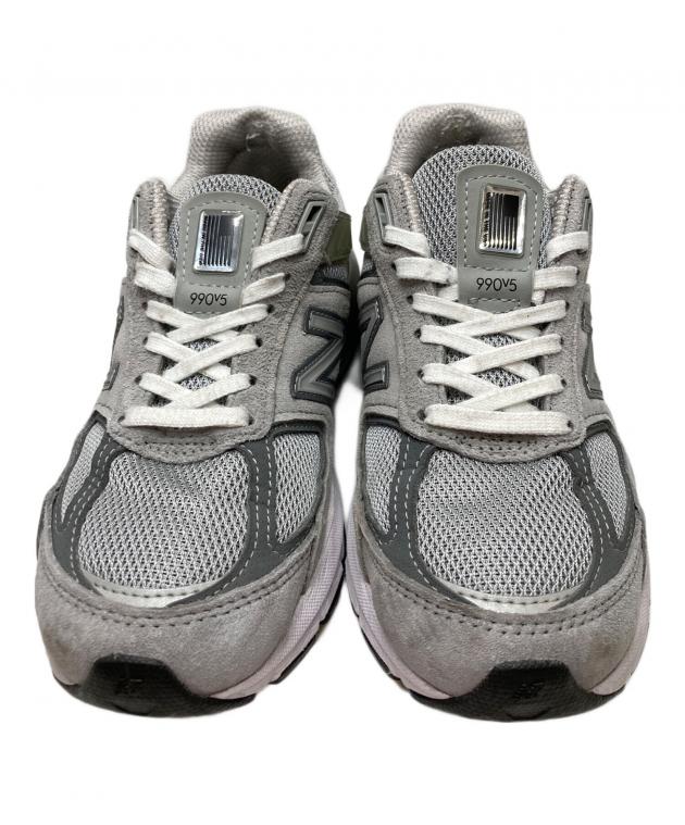 中古・古着通販】NEW BALANCE (ニューバランス) 990 V5 グレー サイズ 中古・古着通販】NEW BALANCE (ニューバランス) 990 V5 グレー サイズ