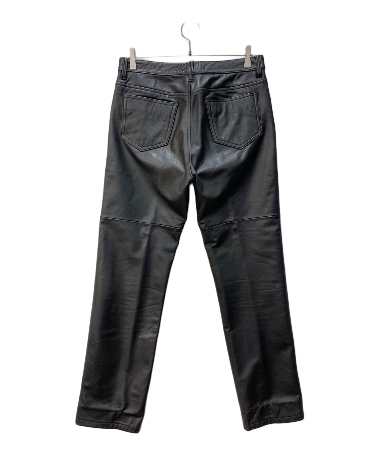 中古・古着通販】comme ca (コムサ) レザーパンツ ブラック サイズ:50 