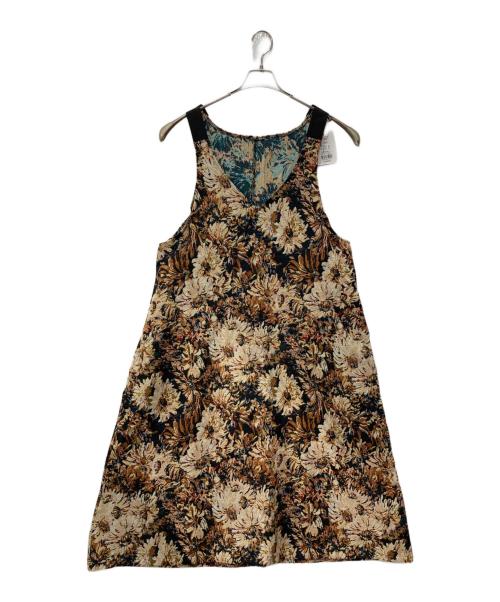 中古・古着通販】antiqua (アンティカ) ジャガード織り花柄サロペット 