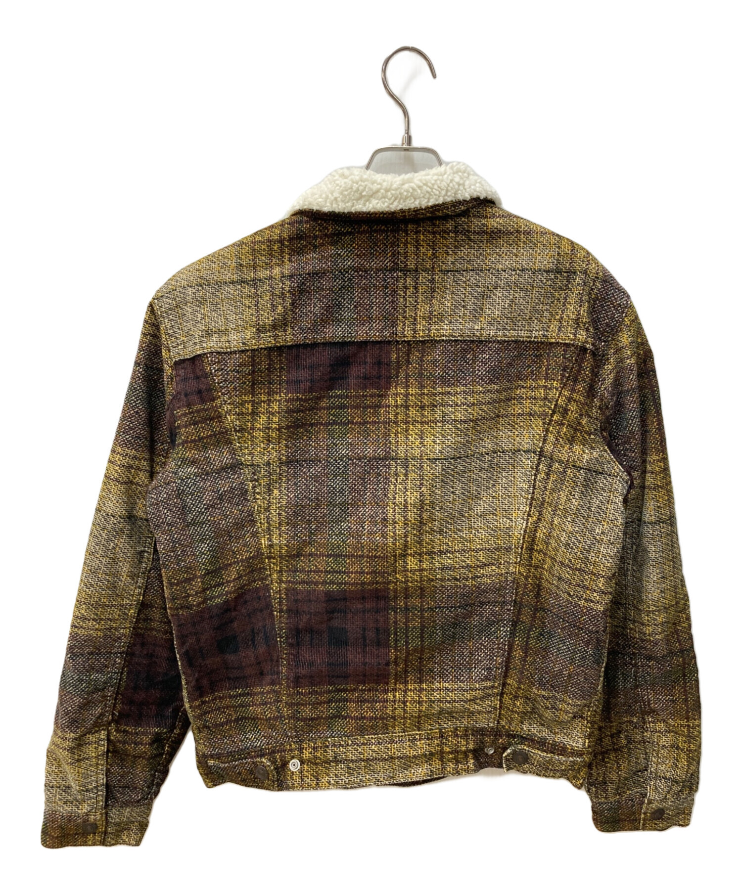 Levi's ユーロ 90s イタリア製 コーデュロイ チェック ジャケット 中古・古着通販】LEVI'S (リーバイス) コーデュロイチェックシェルパ