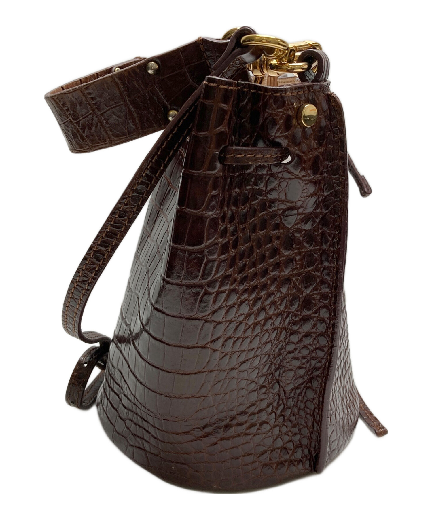 中古・古着通販】IACUCCI (イアクッチ) 2WAYバッグ ブラウン｜ブランド