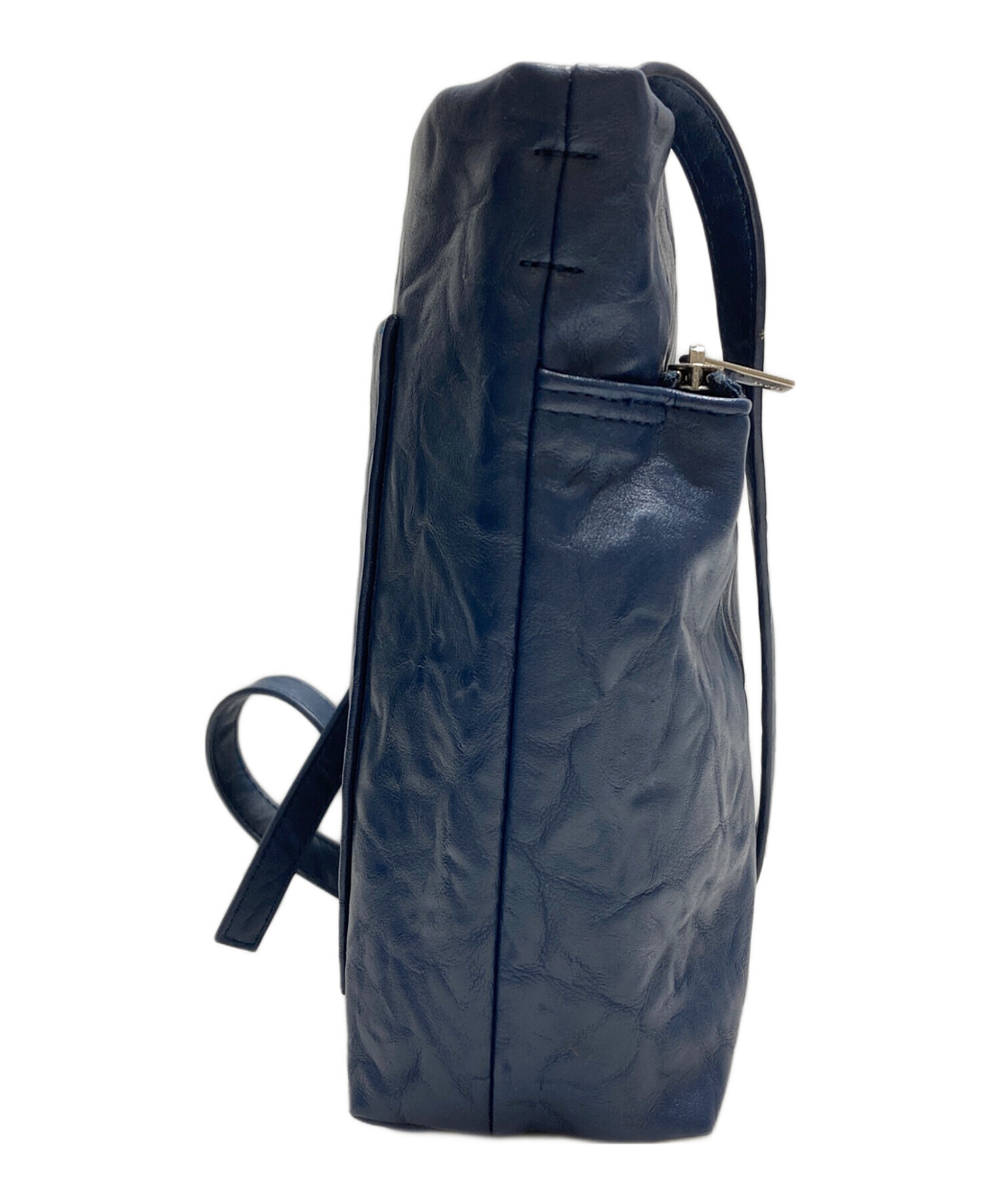 中古・古着通販】ZUCCA (ズッカ) EMBOSSバッグ ネイビー｜ブランド