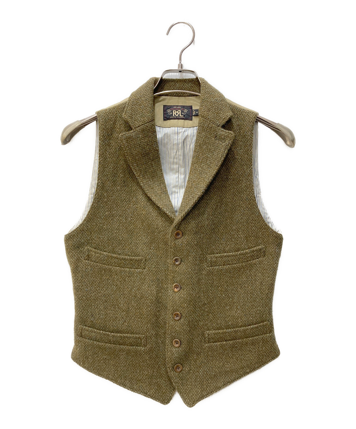 中古・古着通販】RRL (ダブルアールエル) 異素材ツイードベスト