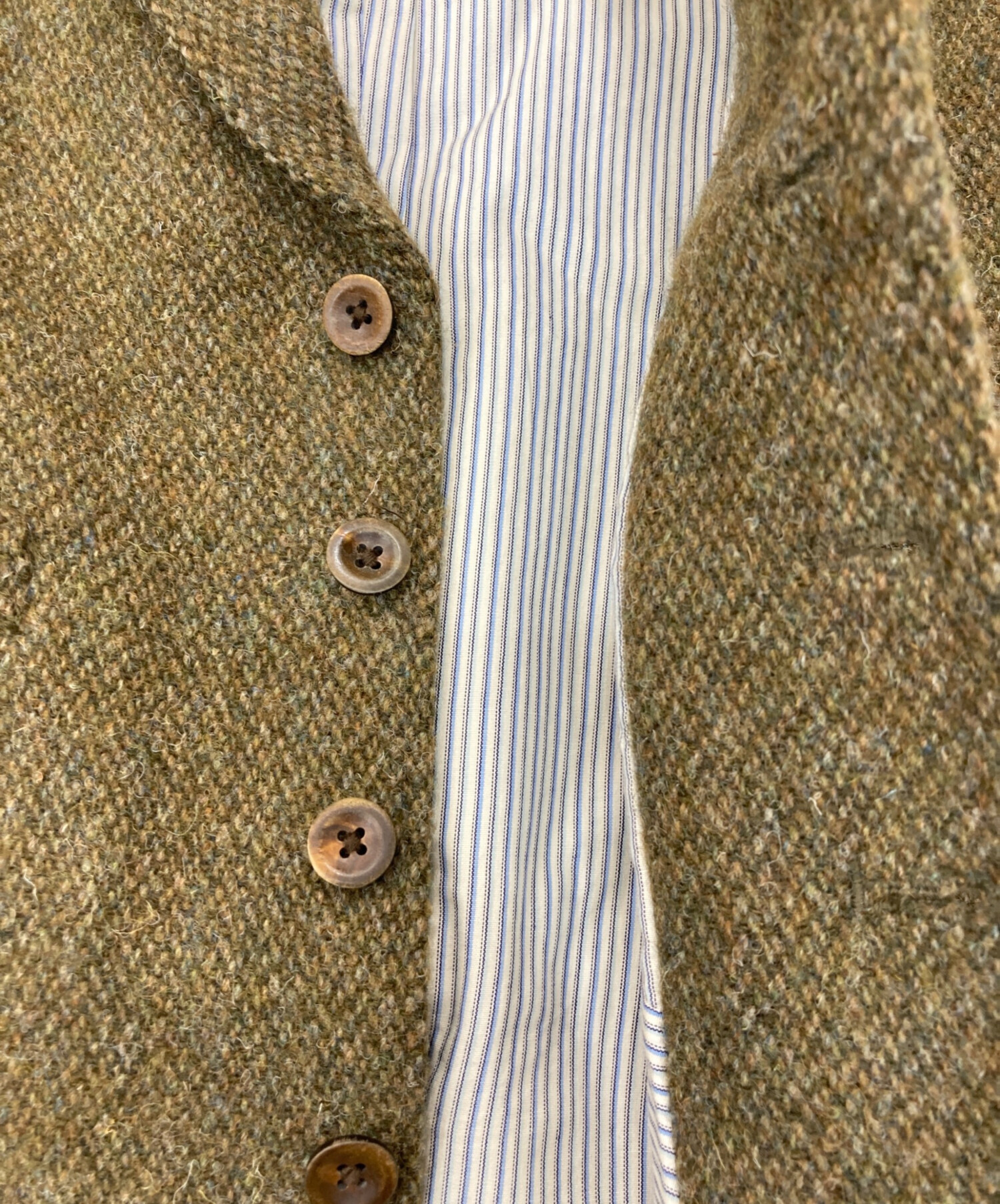 RRL ブラウンツイードベスト 中古・古着通販】POLO RALPH LAUREN (ポロ・ラルフローレン) ツイード