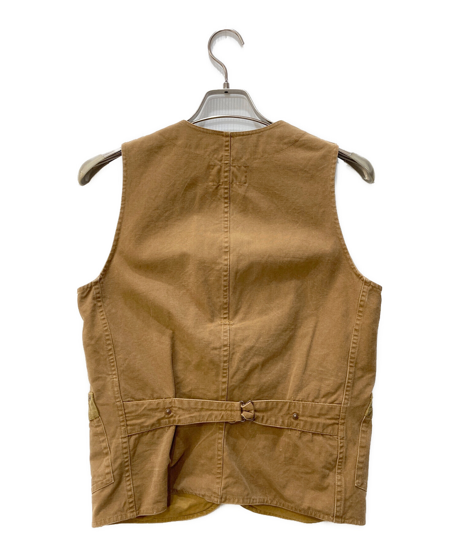 中古・古着通販】RRL (ダブルアールエル) ハーフムーンベスト ブラウン