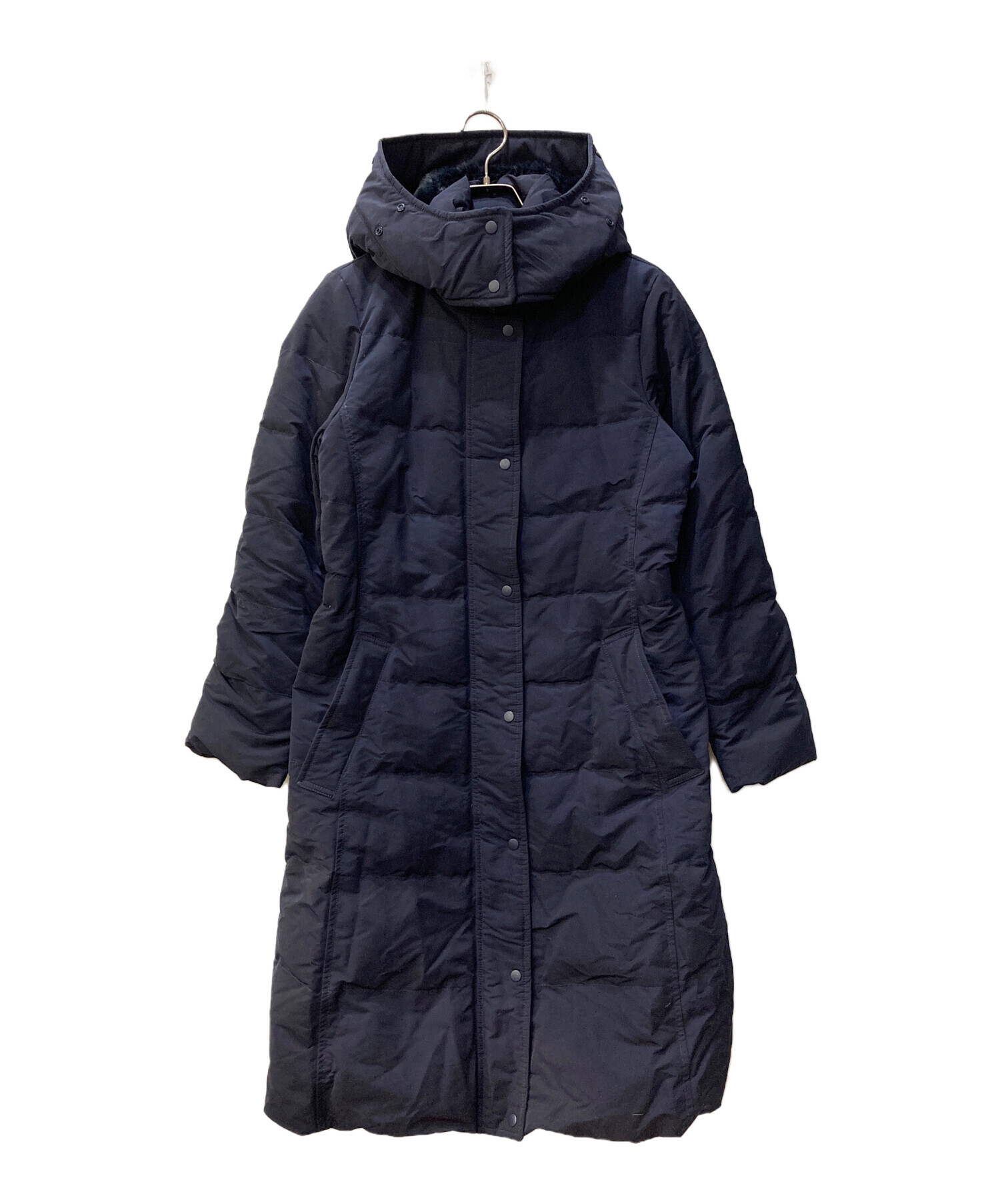 ☆UNIQLO☆ネイビーウルトラウォームハイブリッドダウンロングコート☆L美品☆ 中古・古着通販】UNIQLO (ユニクロ) ハイブリッドダウンウルトラ