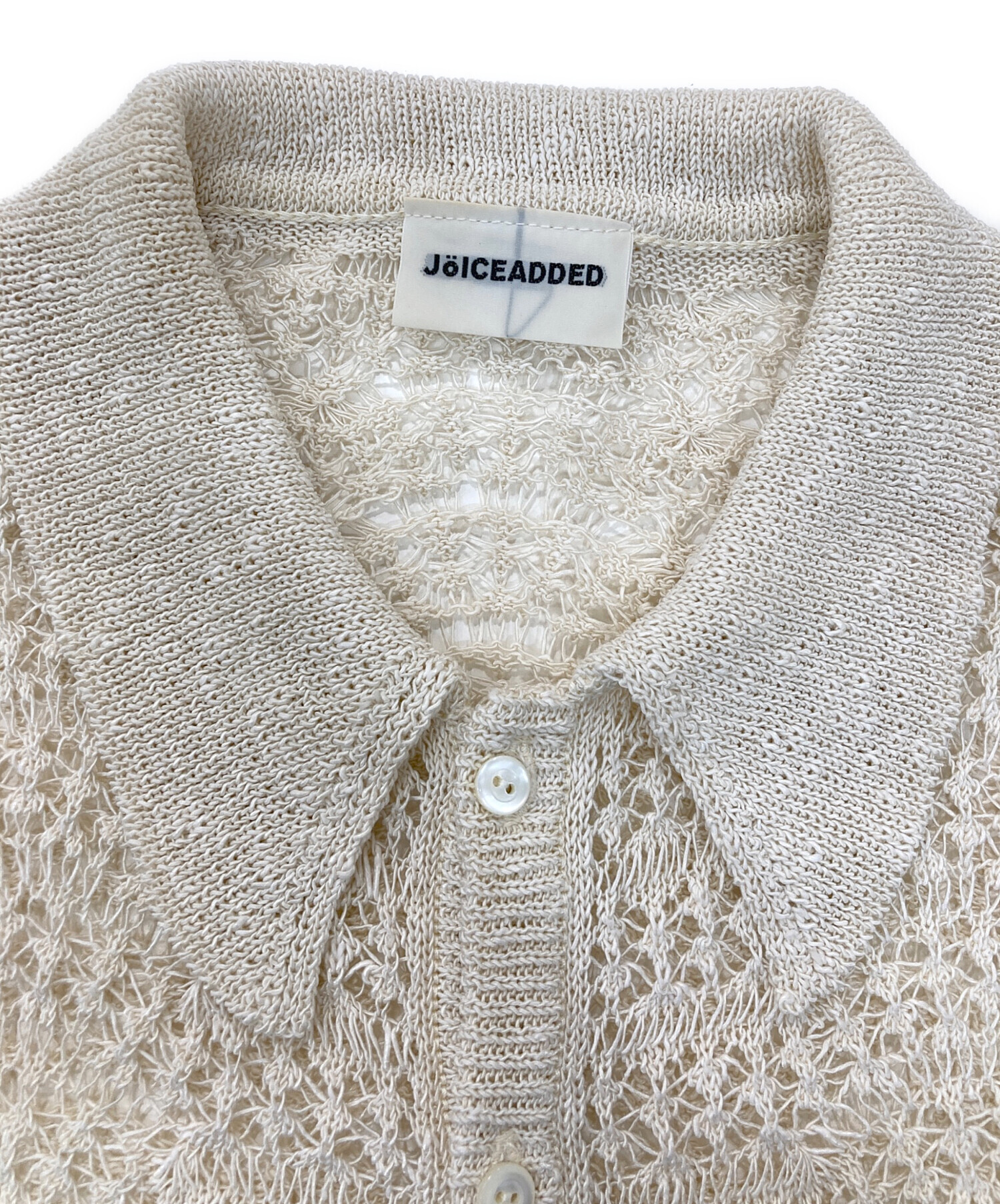 中古・古着通販】JOICEADDED (ジョイスアディッド) LACE KNITTED SHIRT