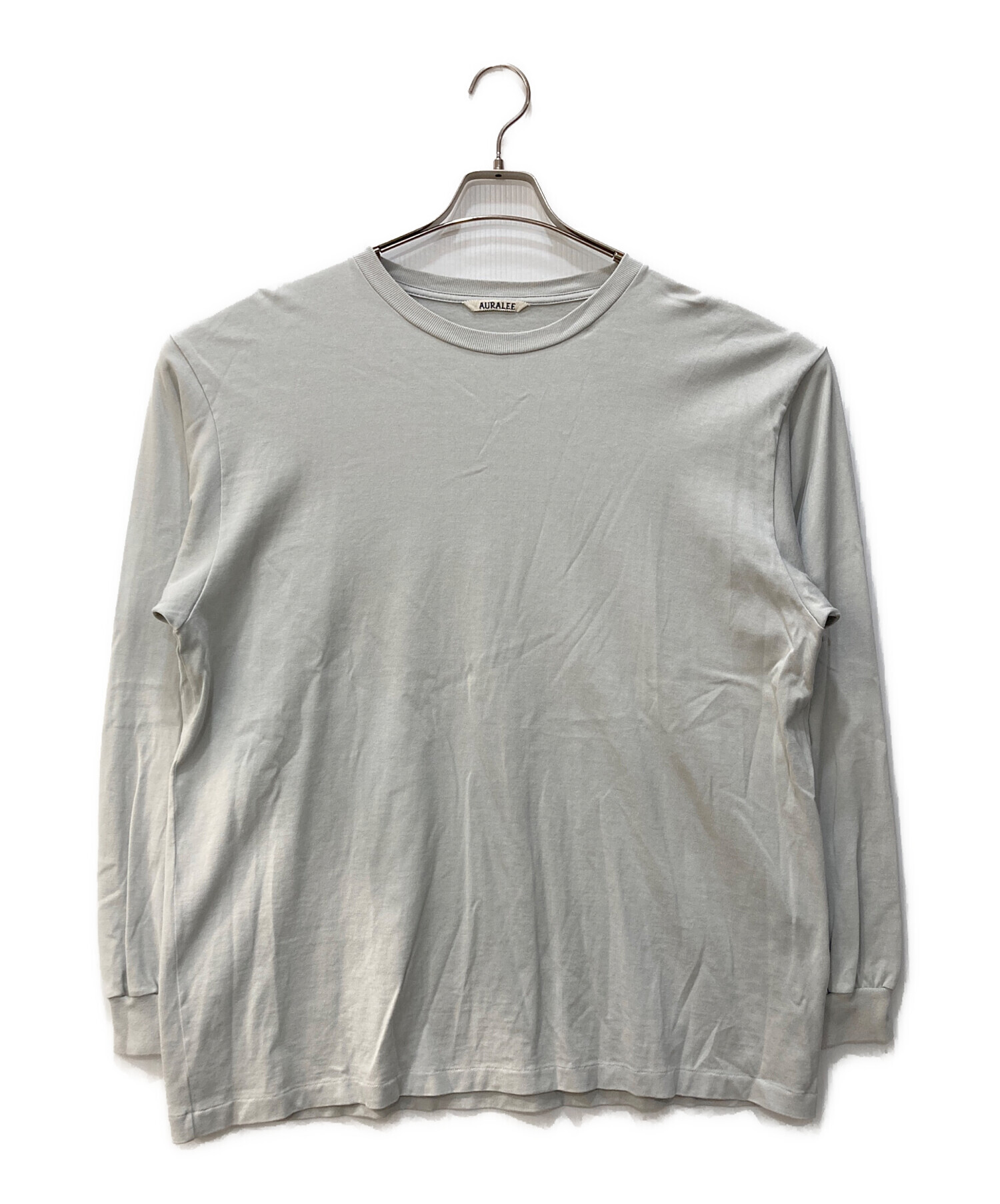 中古・古着通販】AURALEE (オーラリー) LUSTER PLAITING L/S TEE 黄緑 