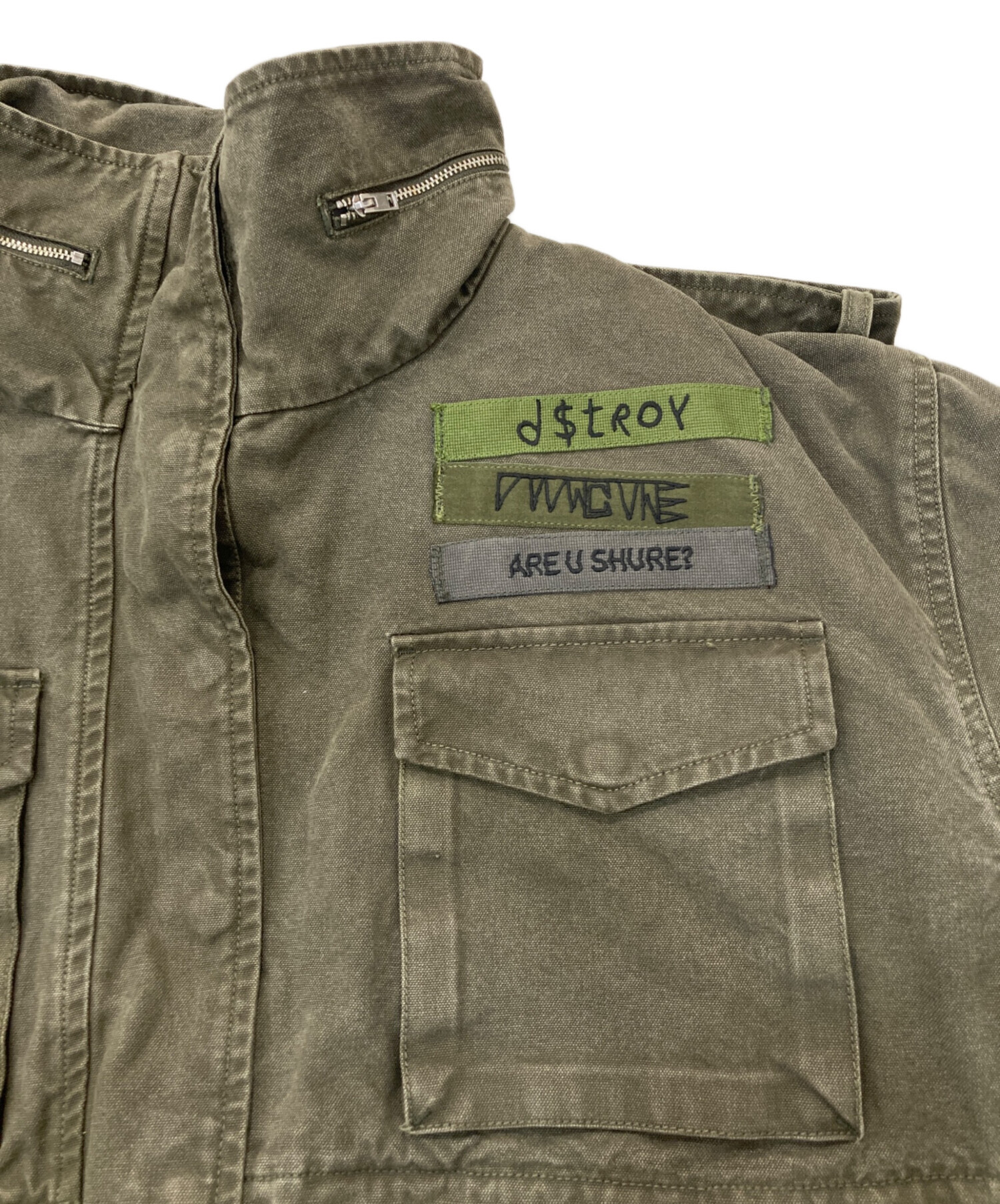 中古・古着通販】DIESEL (ディーゼル) デニムドッキングミリタリー