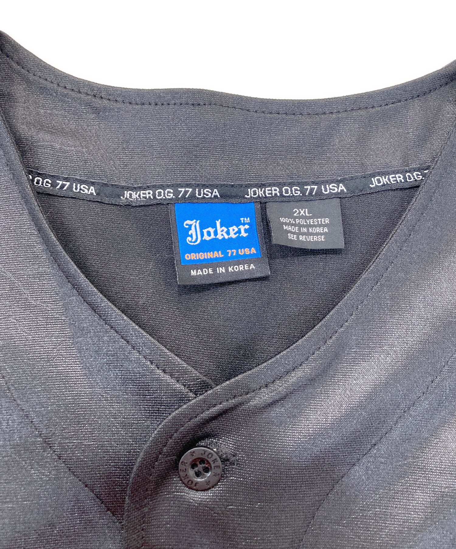 中古・古着通販】JOKER (ジョーカー) ゲームシャツ ブラック サイズ