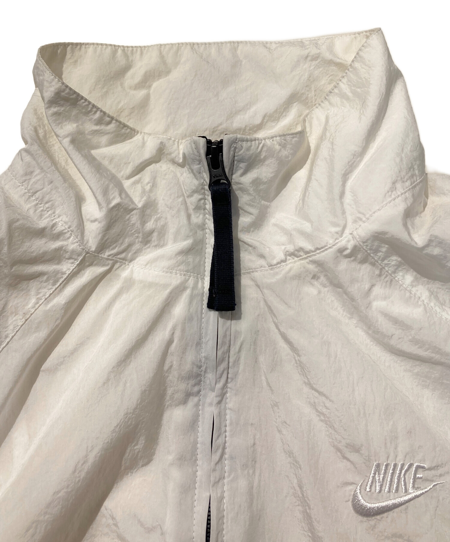 中古・古着通販】NIKE (ナイキ) ナイロンジャケット ホワイト サイズ