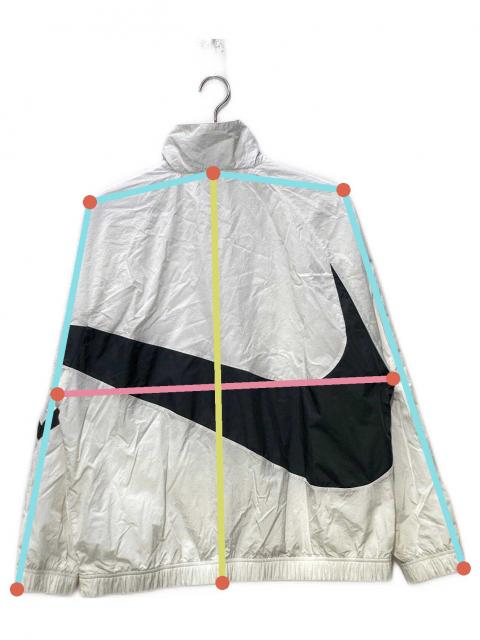 中古・古着通販】NIKE (ナイキ) ナイロンジャケット ホワイト サイズ