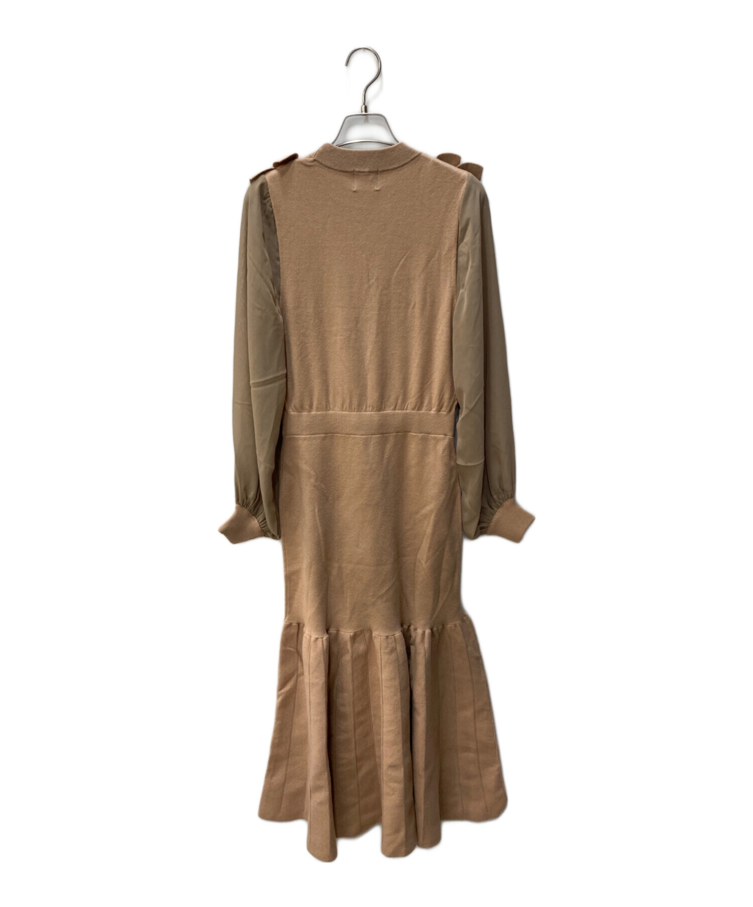 中古・古着通販】mmts (マミタス) ニットワンピース ブラウン サイズ:M