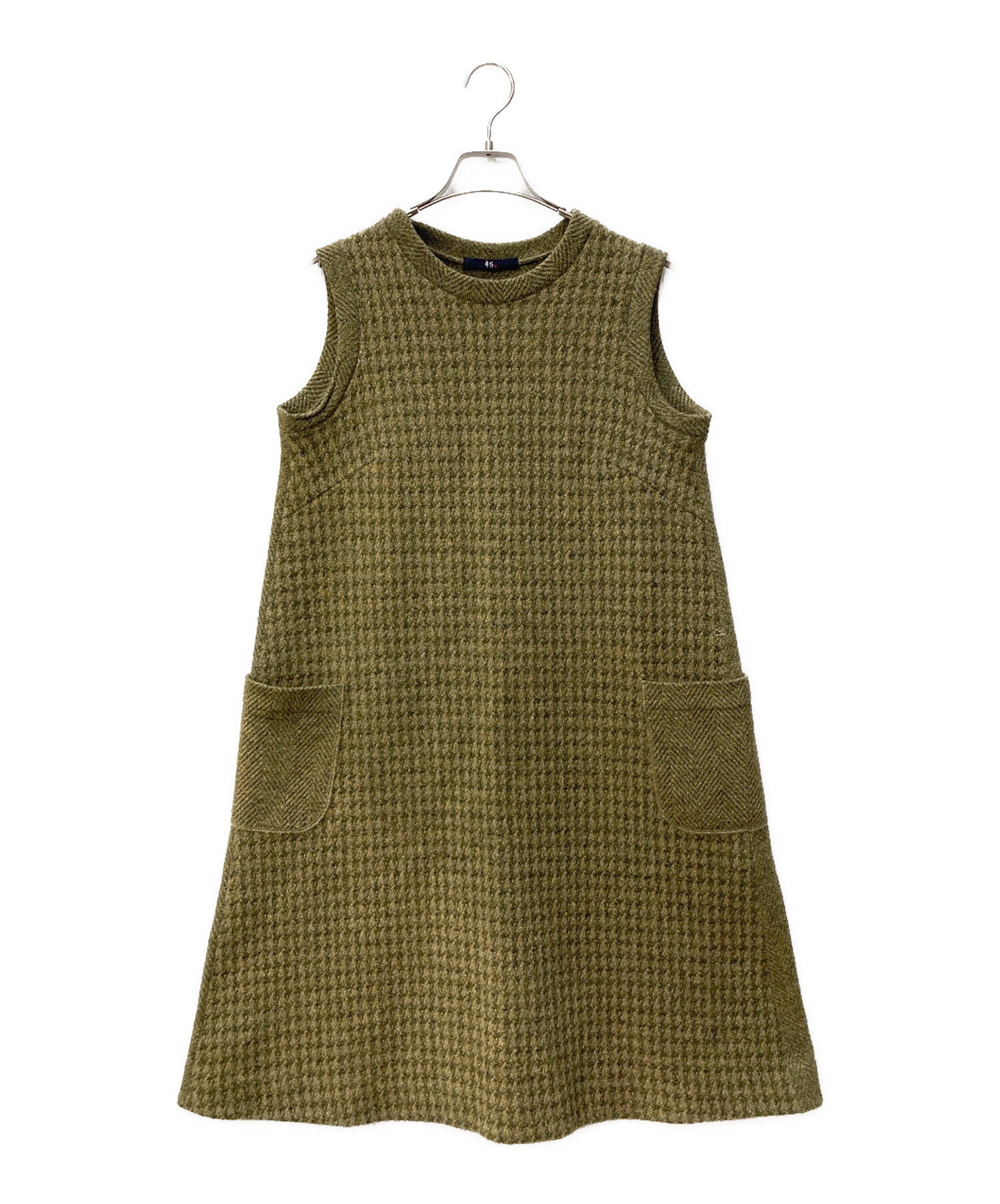 45R フォーティファイブアール ニットワンピース 中古・古着通販】45R (フォーティファイブ・アール) ノースリーブ