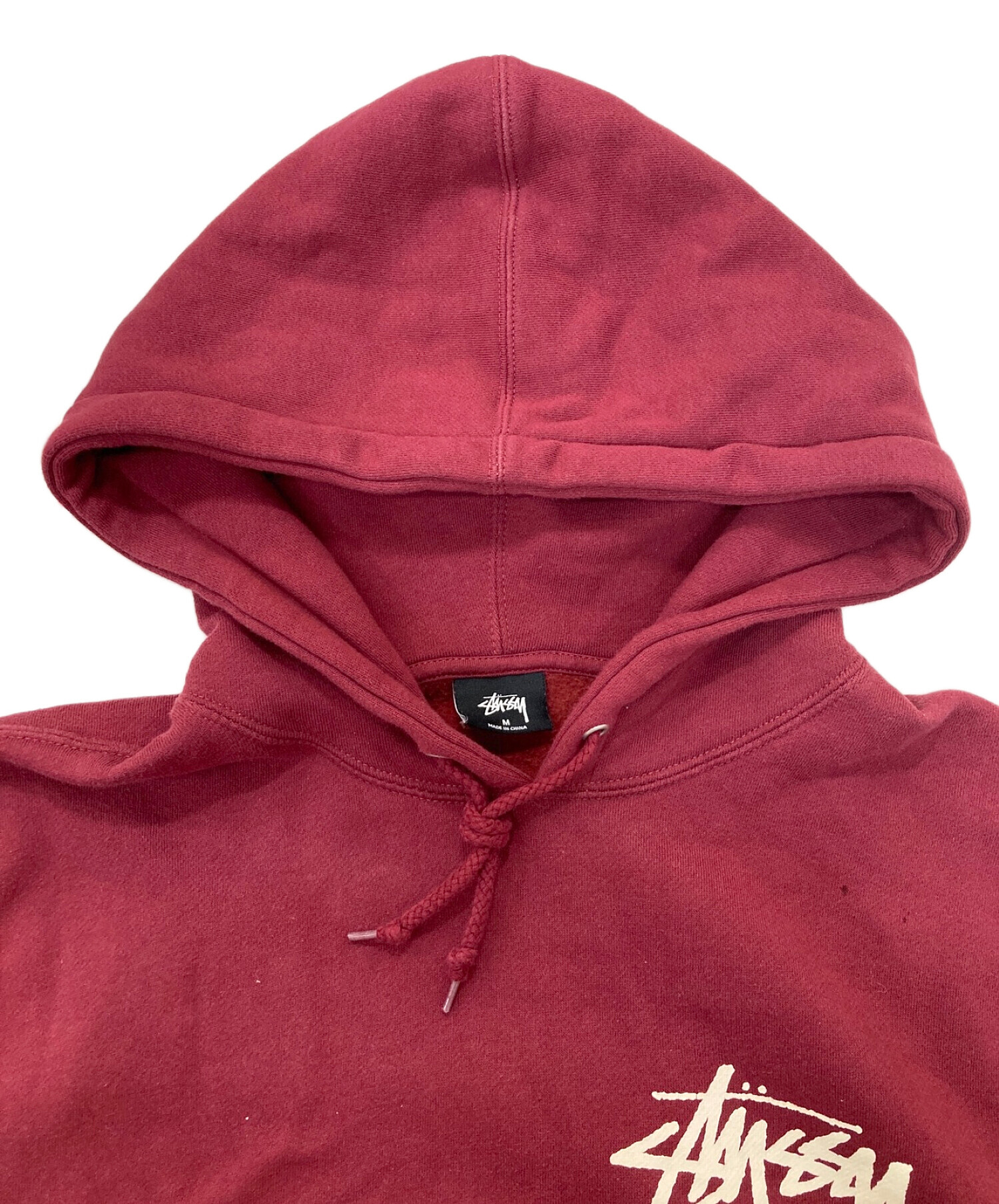 中古・古着通販】stussy (ステューシー) パーカー レッド サイズ:Ⅿ