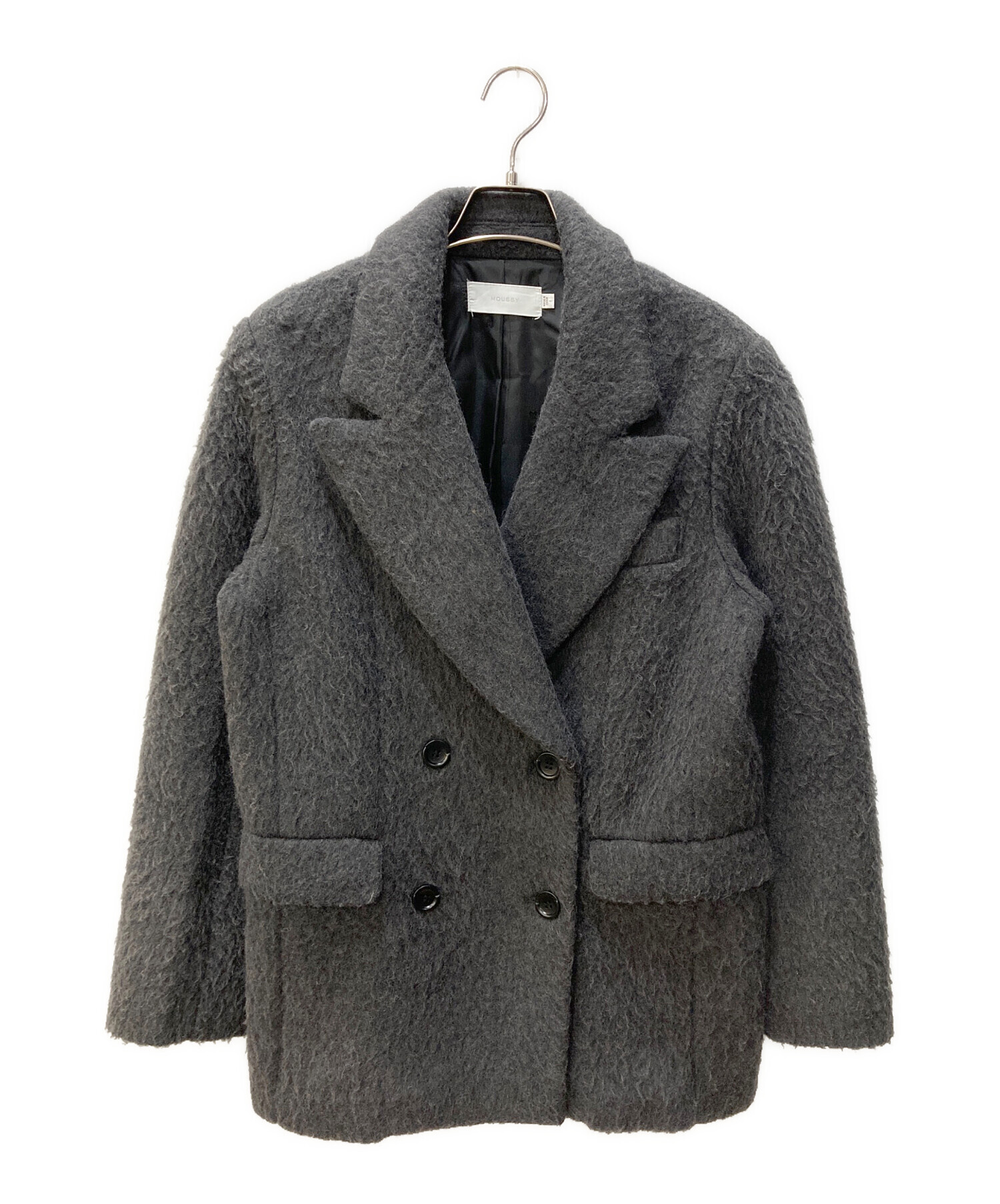 中古・古着通販】moussy (マウジー) ウールコート グレー サイズ:1