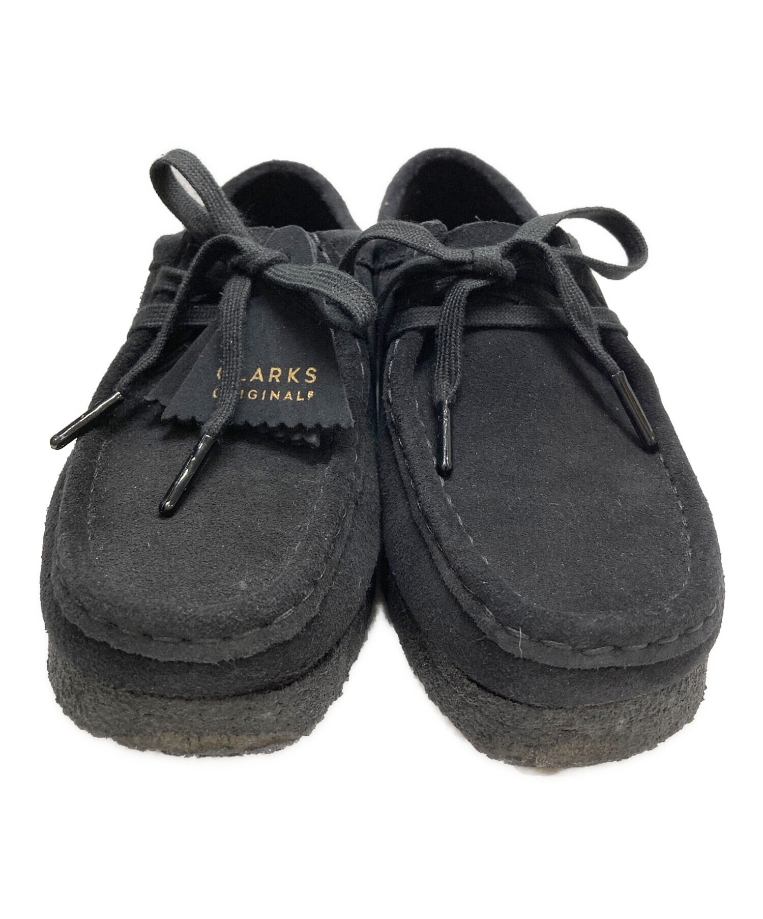 中古・古着通販】CLARKS (クラークス) ワラビーシューズ ブラック 