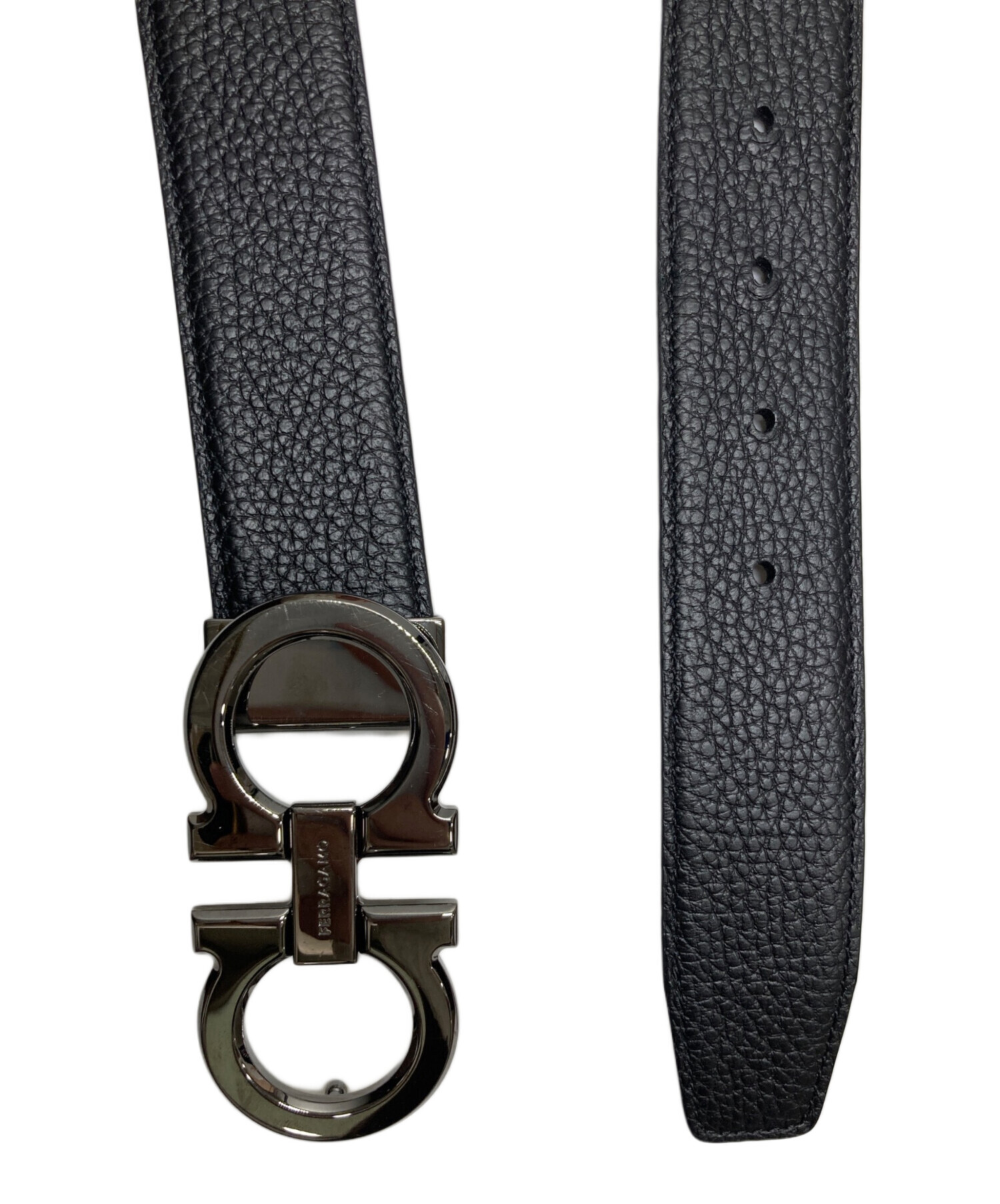 中古・古着通販】Ferragamo (フェラガモ) ガンチーニ ベルト ブラック