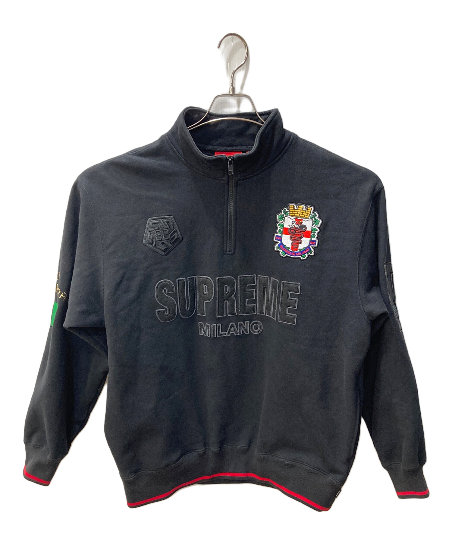 (Supreme)mirano ハーフジップ 中古・古着通販】SUPREME (シュプリーム) MIRANO Half zip ブラック