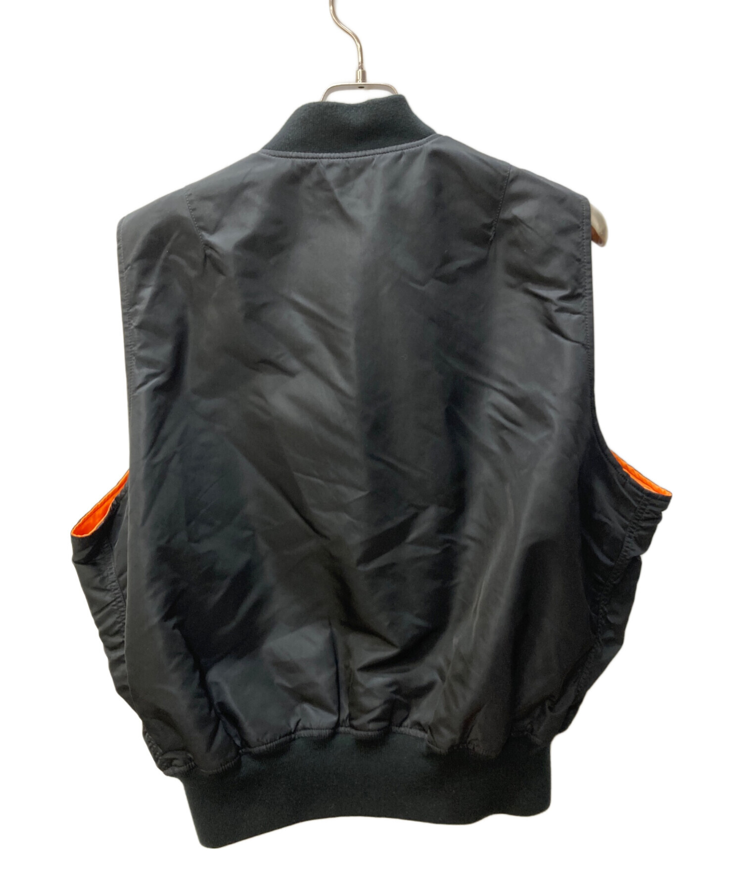 中古・古着通販】ALPHA (アルファ) MA-1 ベスト ブラック サイズ:L