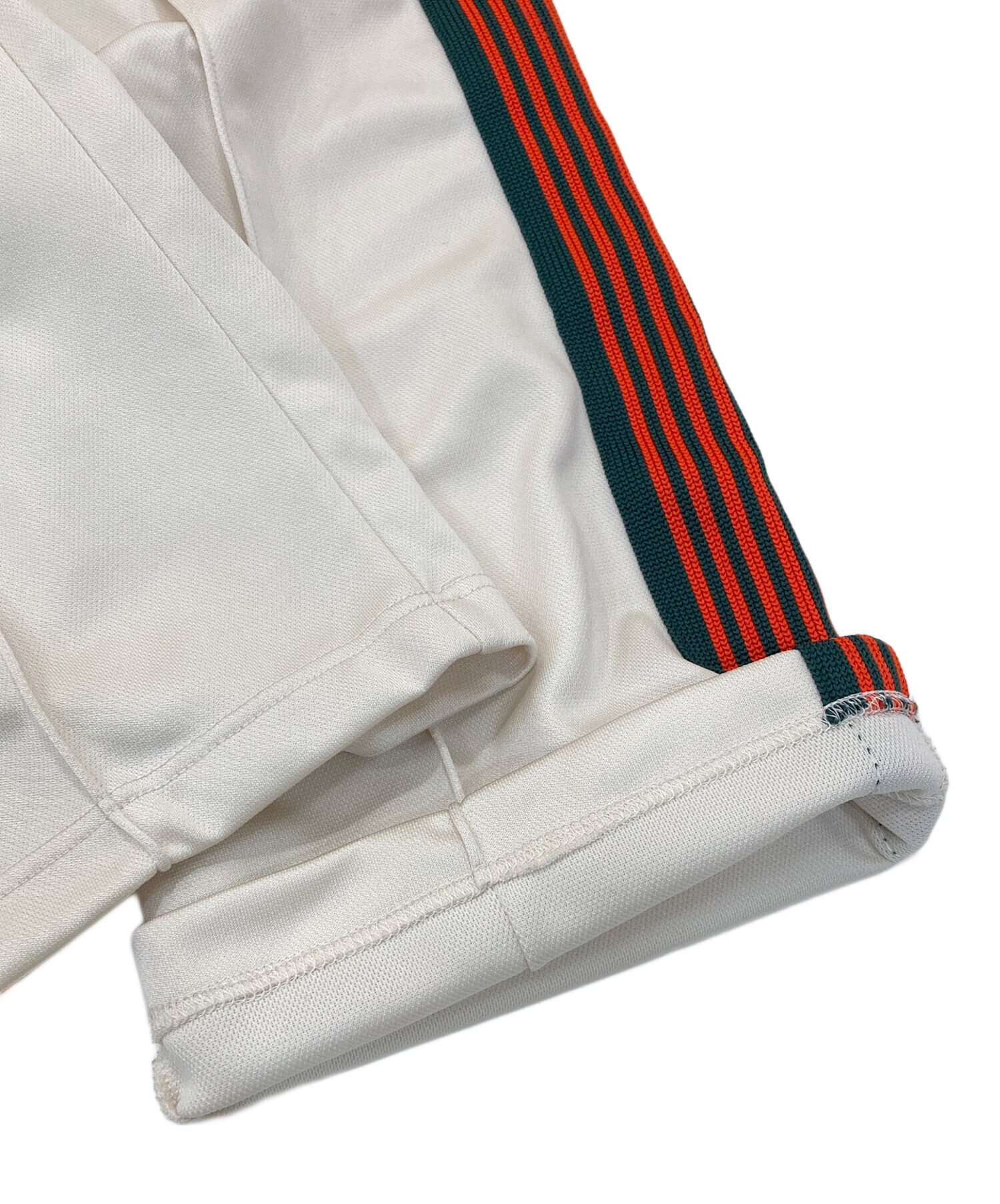 ストレート　ホワイト　ベージュ　needles トラックパンツ　studious ストレート XS ホワイト studious needles ニードルズ needles