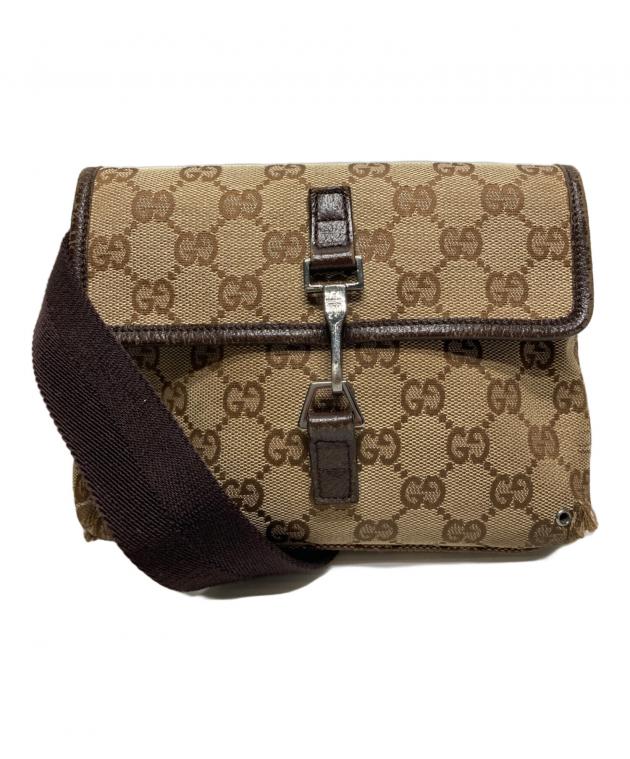 GUCCI グッチ GGキャンバス ジャッキー ウエストバッグ 92543 GUCCI グッチ ウエストバッグ GGキャンバス ベージュ 92543 【205】 の