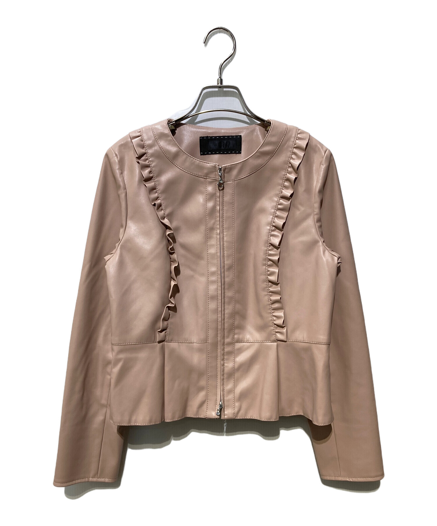 中古・古着通販】TO BE CHIC (トゥービーシック) フリルフェイクレザー