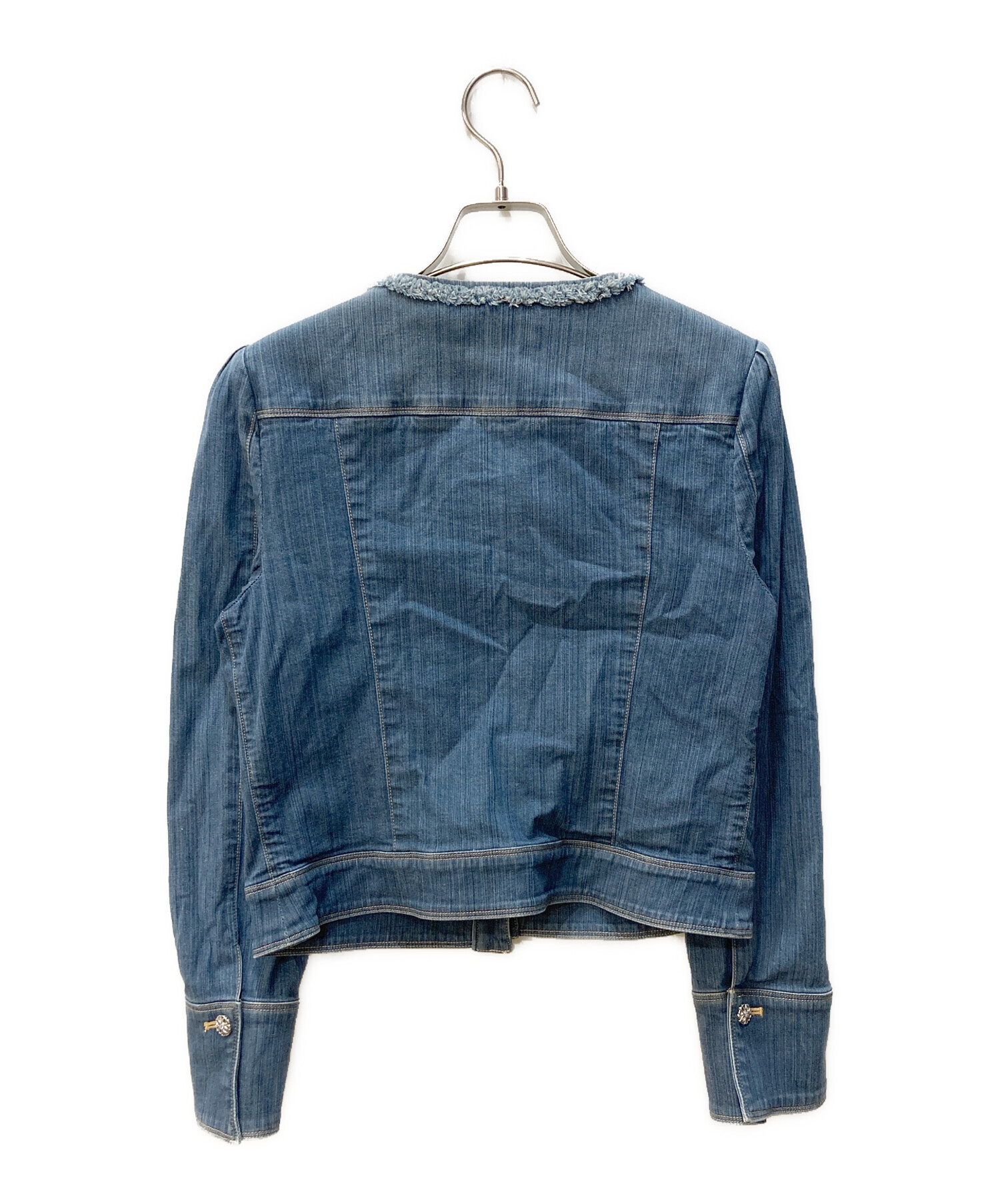 中古・古着通販】M'S GRACY (エムズグレイシー) ノーカラーデニム