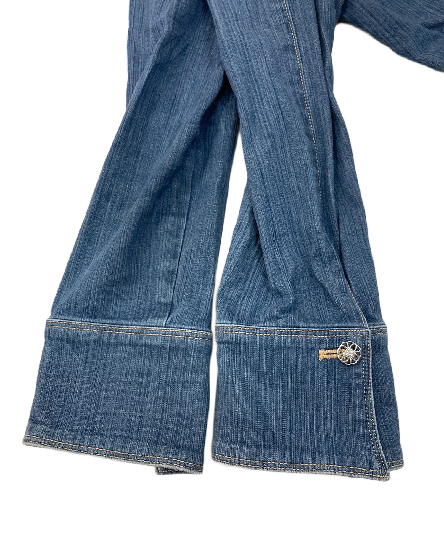 中古・古着通販】M'S GRACY (エムズグレイシー) ノーカラーデニム