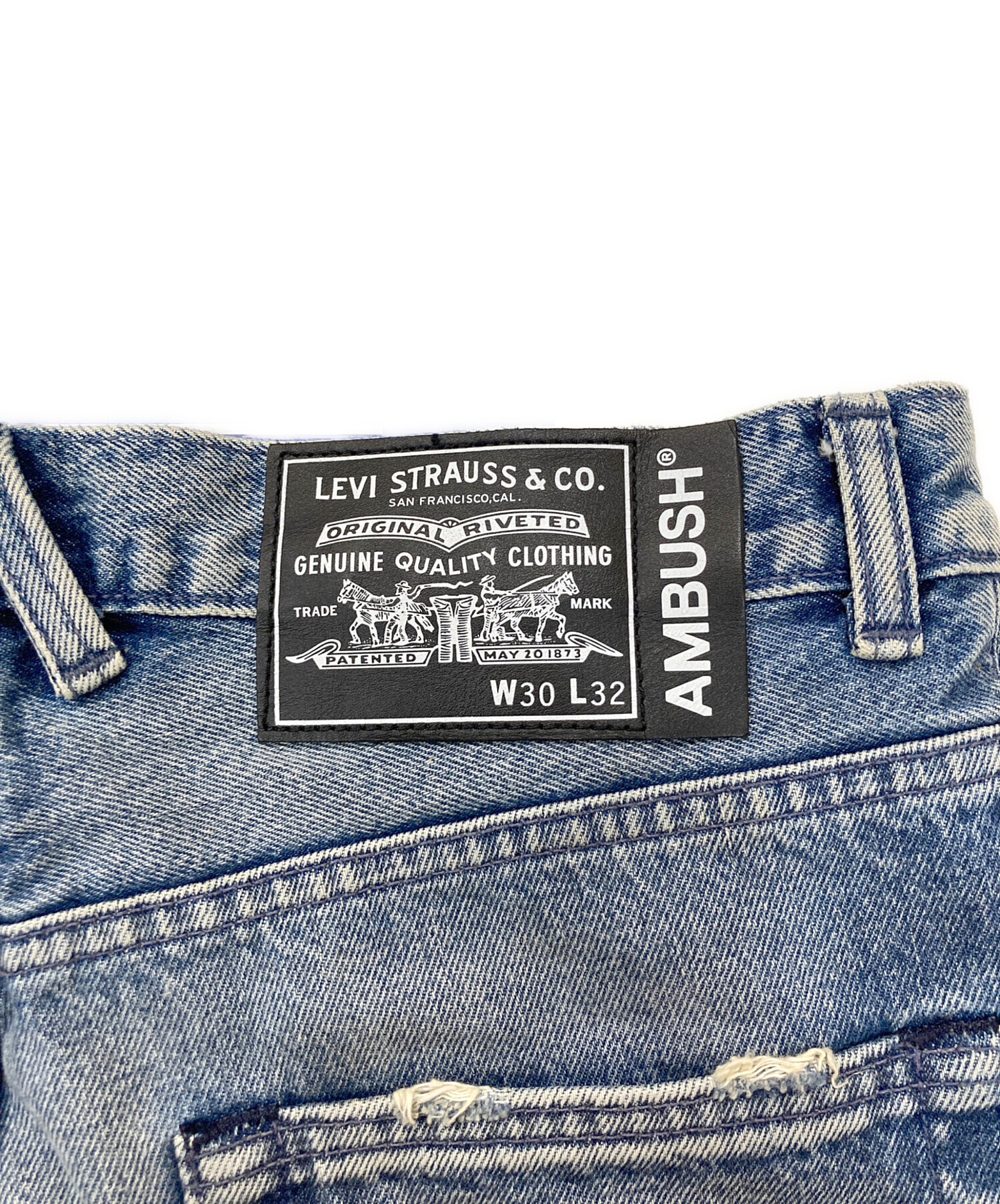 【W30L34】アンブッシュ×リーバイス　デニム W30L34】アンブッシュ×リーバイス デニム - メルカリ