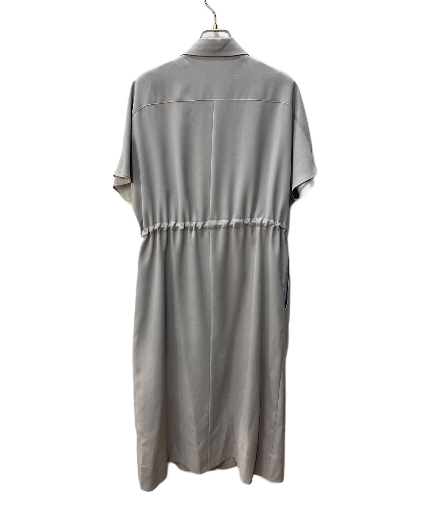 中古・古着通販】SOEJU (ソージュ) ロングシャツワンピース グレー