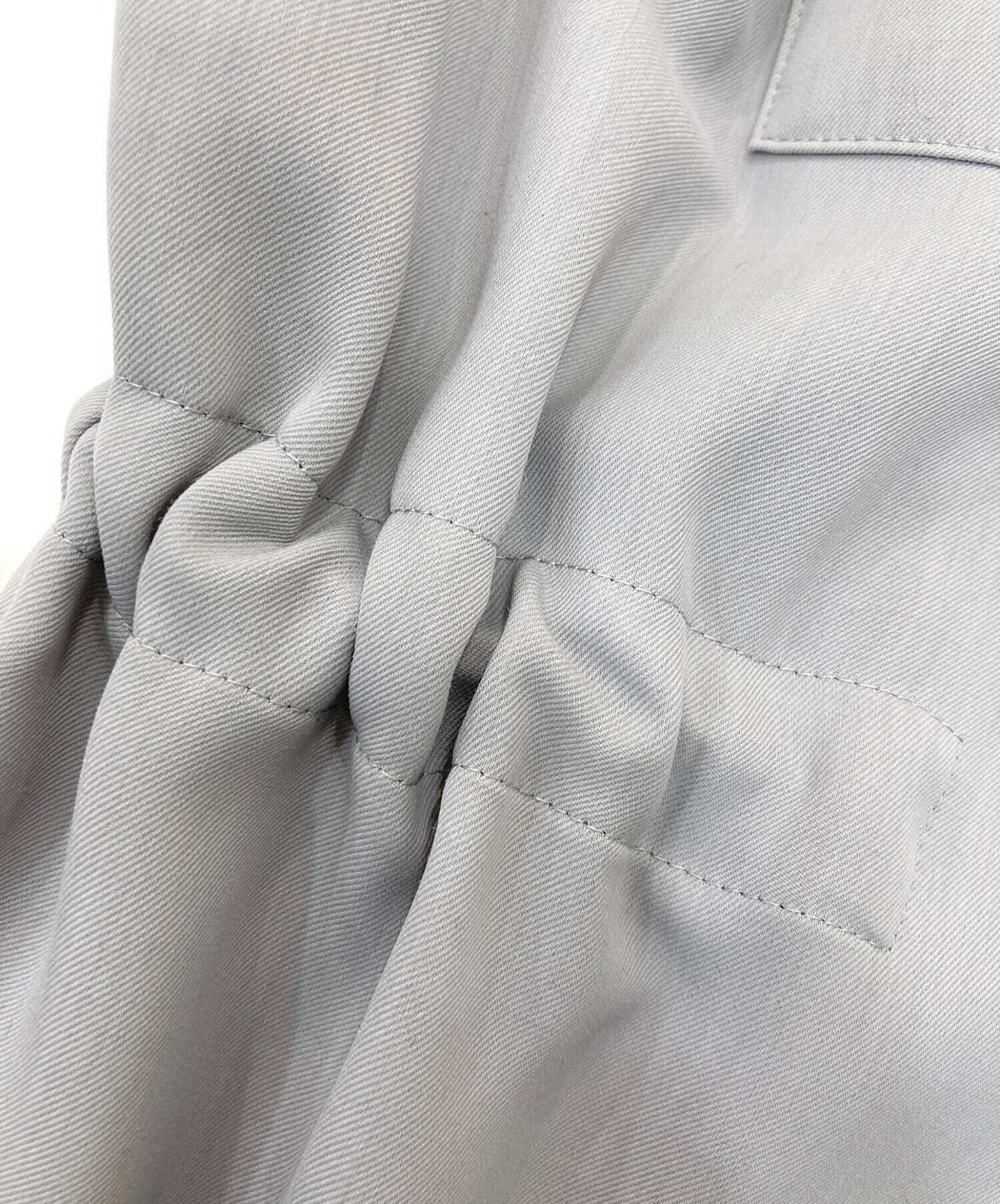 中古・古着通販】SOEJU (ソージュ) ロングシャツワンピース グレー