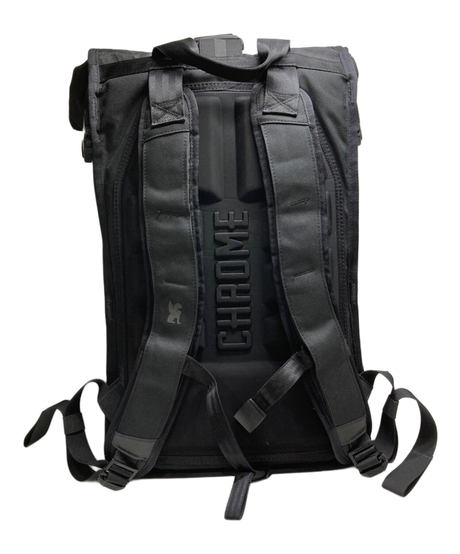 CHROME ブラック ロールトップ リュック 中古・古着通販】CHROME (クローム) ロールトップリュック ブラック