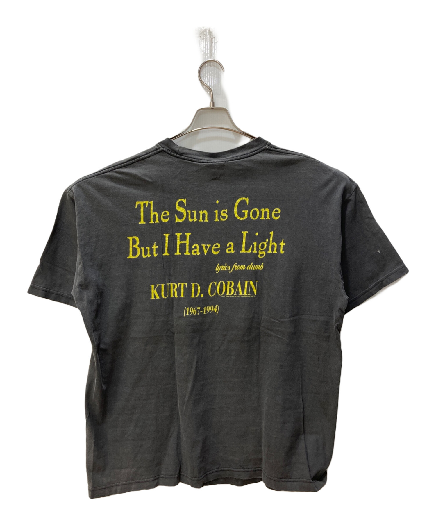  Cobain Sun is Gone Tシャツ 追悼 フェード 中古・古着通販】Kurt Cobain (カートコバーン) THE SUN IS GONE