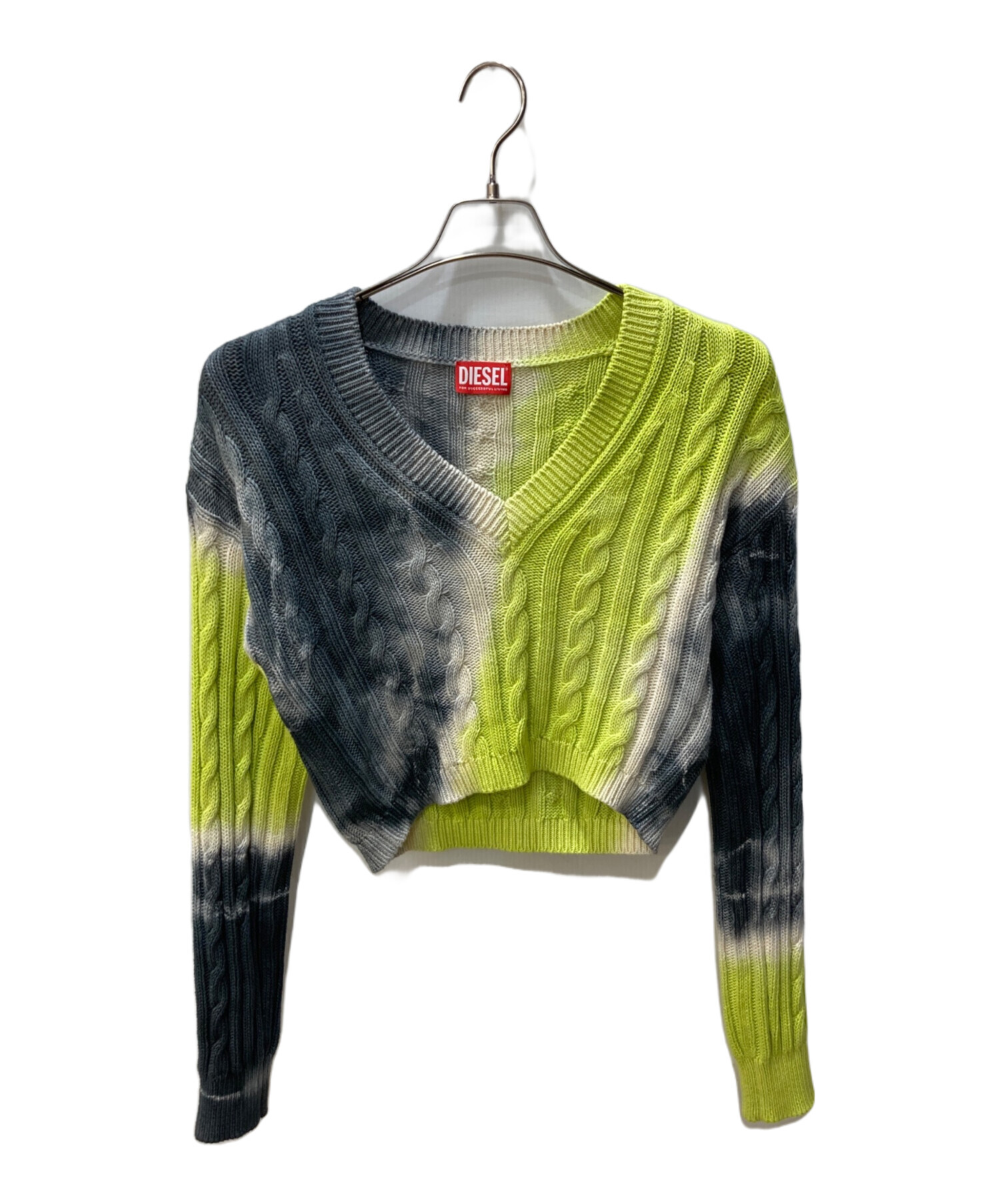 中古・古着通販】DIESEL (ディーゼル) Vネックニット マルチカラー 