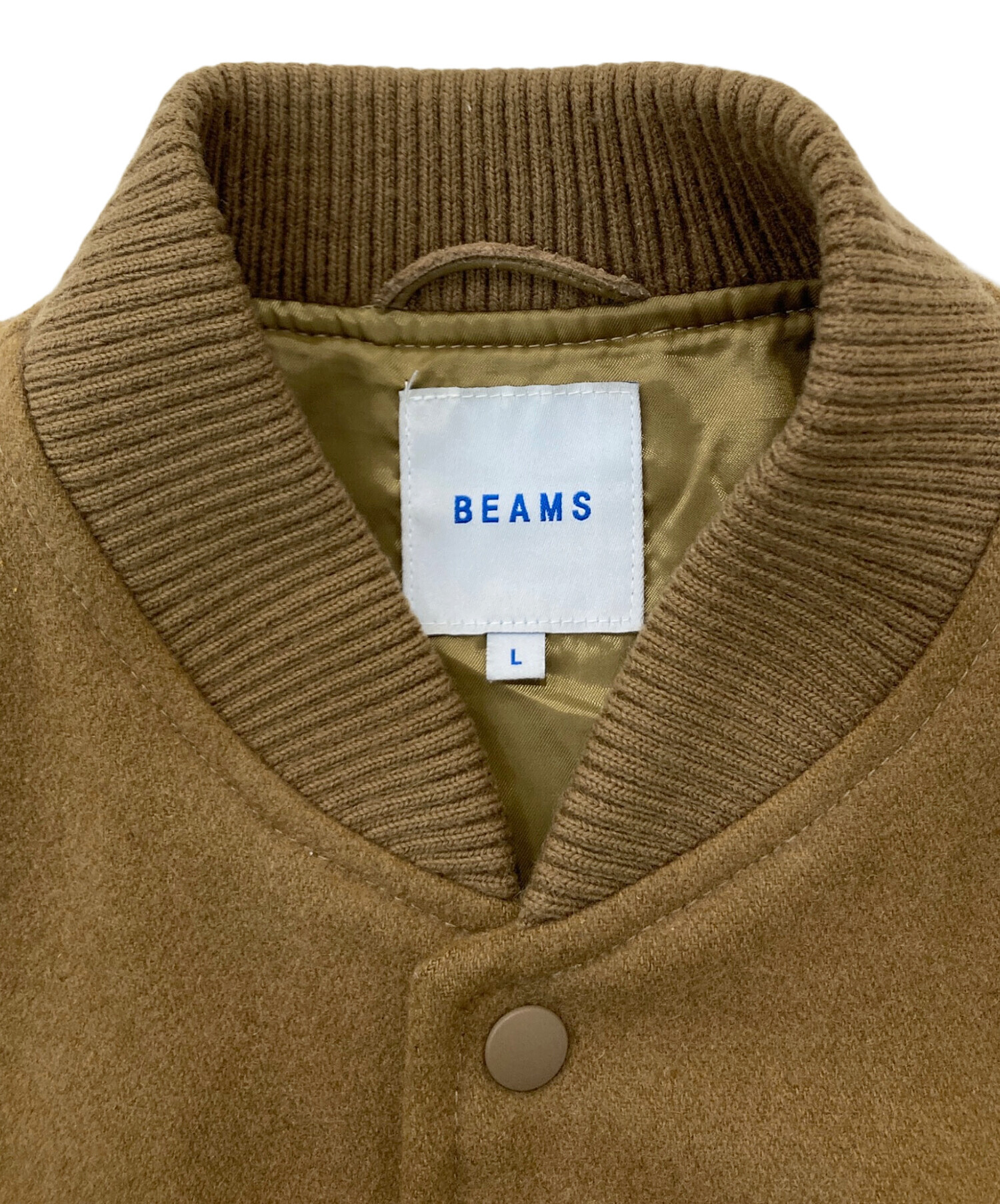 中古・古着通販】BEAMS (ビームス) スタジャン ブラウン サイズ:L