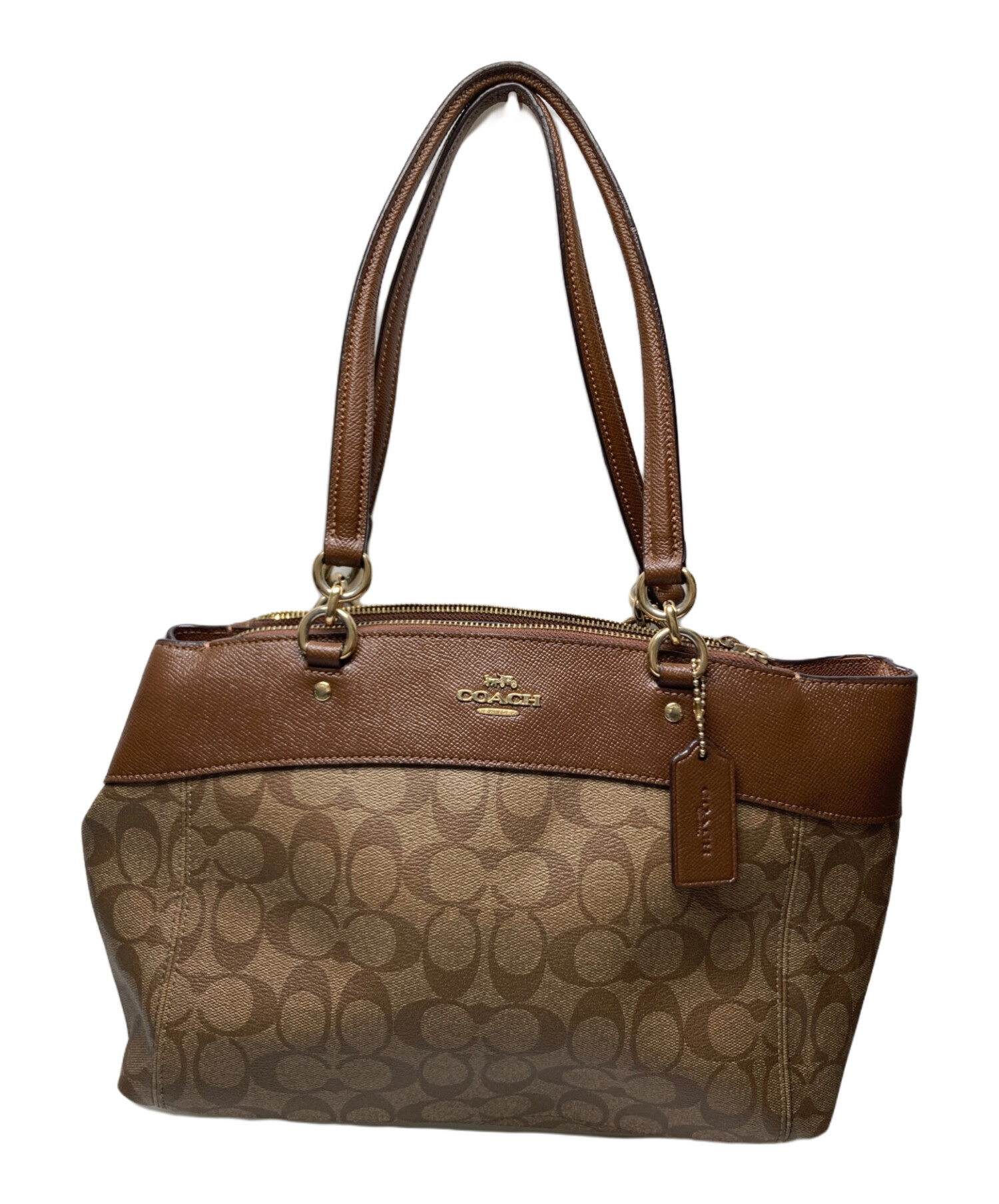 【未使用品】COACH シグネチャー ハンドバッグ ブラウン COACH シグネチャー ハンドバッグ ブラウン 【公式通販】