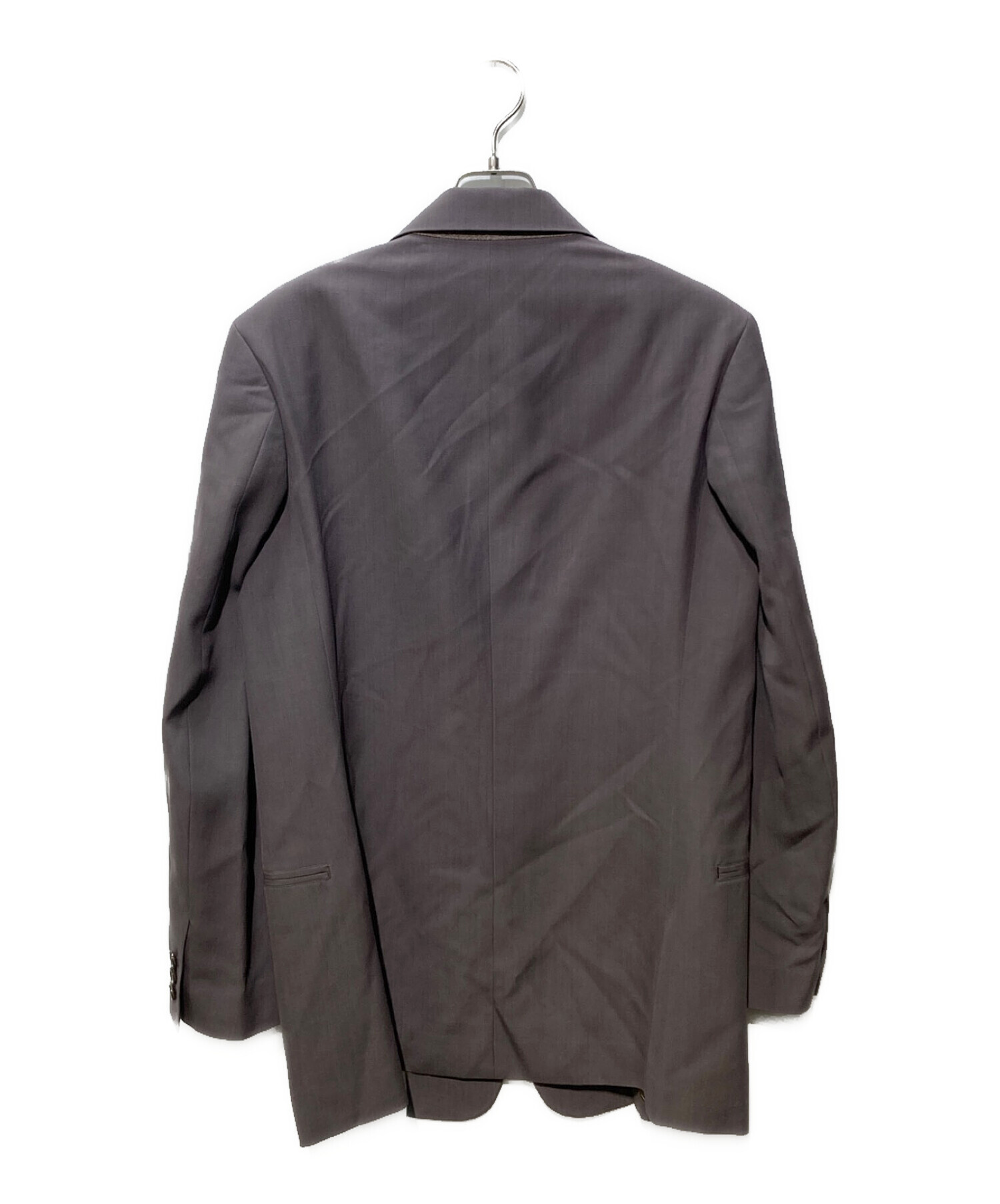 中古・古着通販】Ujoh (ウジョー) ZIP Sleeve Cut Up Jacket グレー 