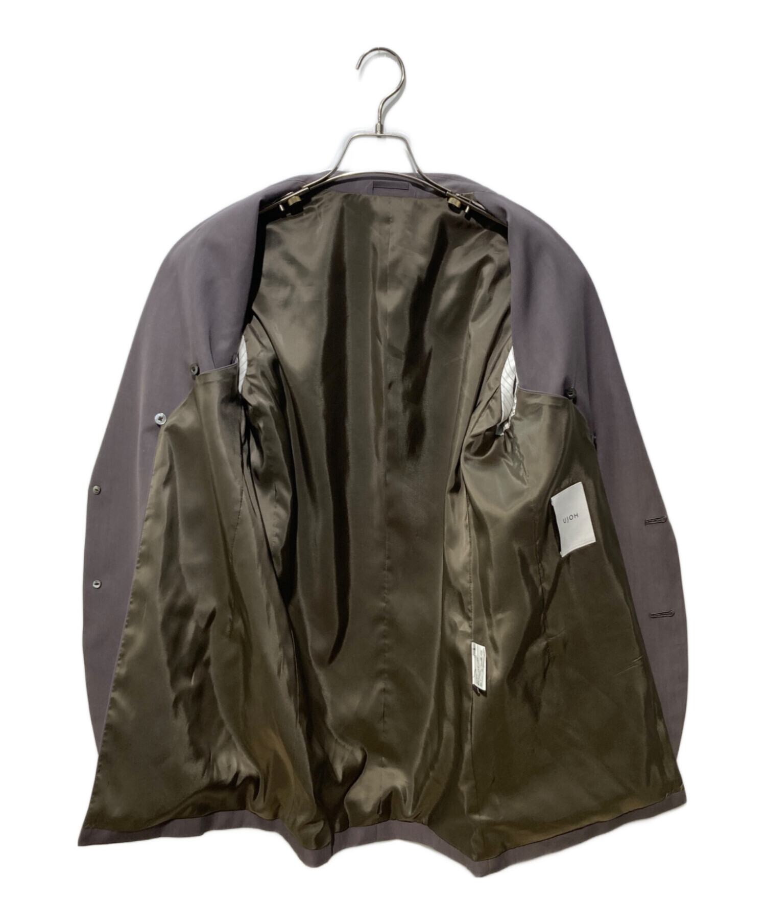中古・古着通販】Ujoh (ウジョー) ZIP Sleeve Cut Up Jacket グレー 
