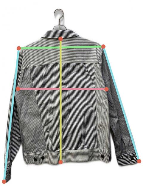 中古・古着通販】stussy (ステューシー) Stripe Trucker JACKET