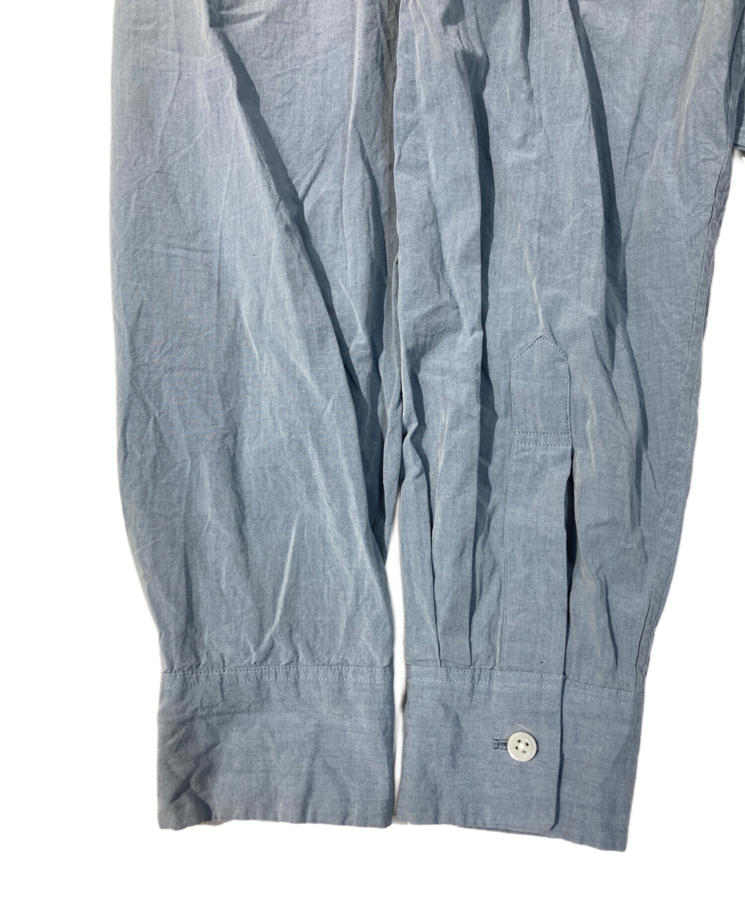 良品 24AW MARGARET HOWELL マーガレットハウエル COTTON CHAMBRAY シャツ サイズ1 カーキ レディース 古着 中古 USED MARGARET HOWELL - 良品 24AW MARGARET HOWELL マーガレットハウエル