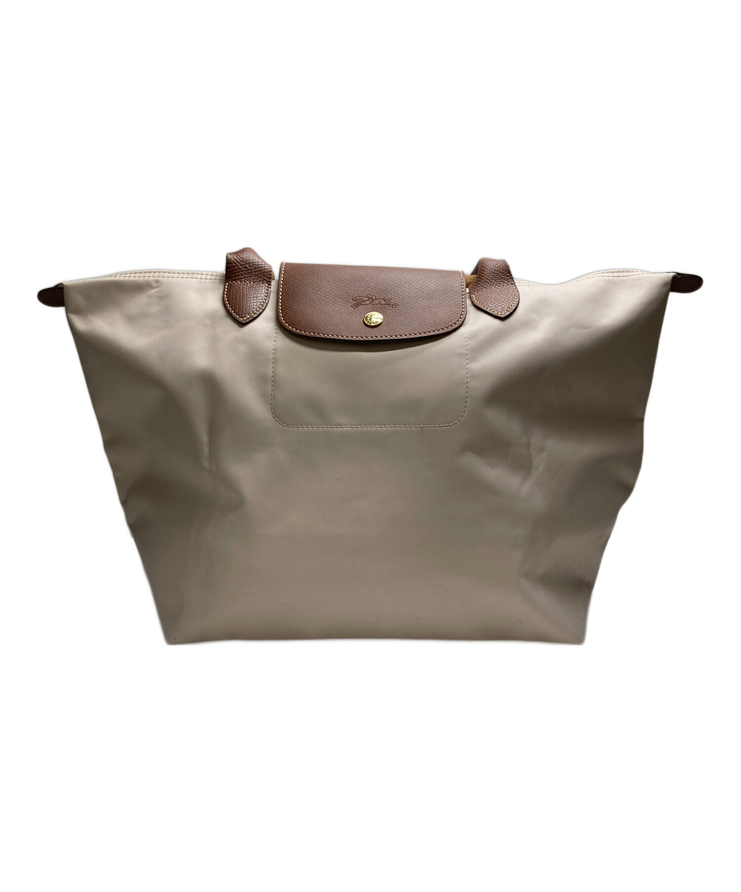 【中古美品】LONGCHAMP ルプリアージュ ベージュ L 中古・古着通販】LONGCHAMP (ロンシャン) ル プリアージュ ベージュ
