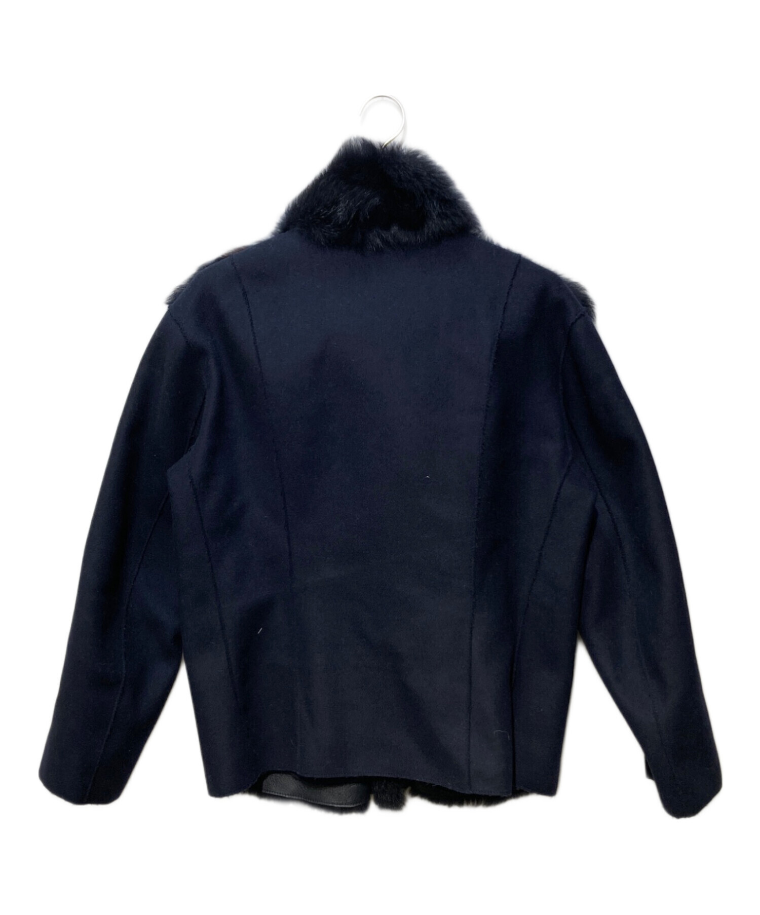 極美品✨エンポリオアルマーニ ジャケット リアルムートン 襟元ファー 中古・古着通販】EMPORIO ARMANI (エンポリオアルマーニ) ファー