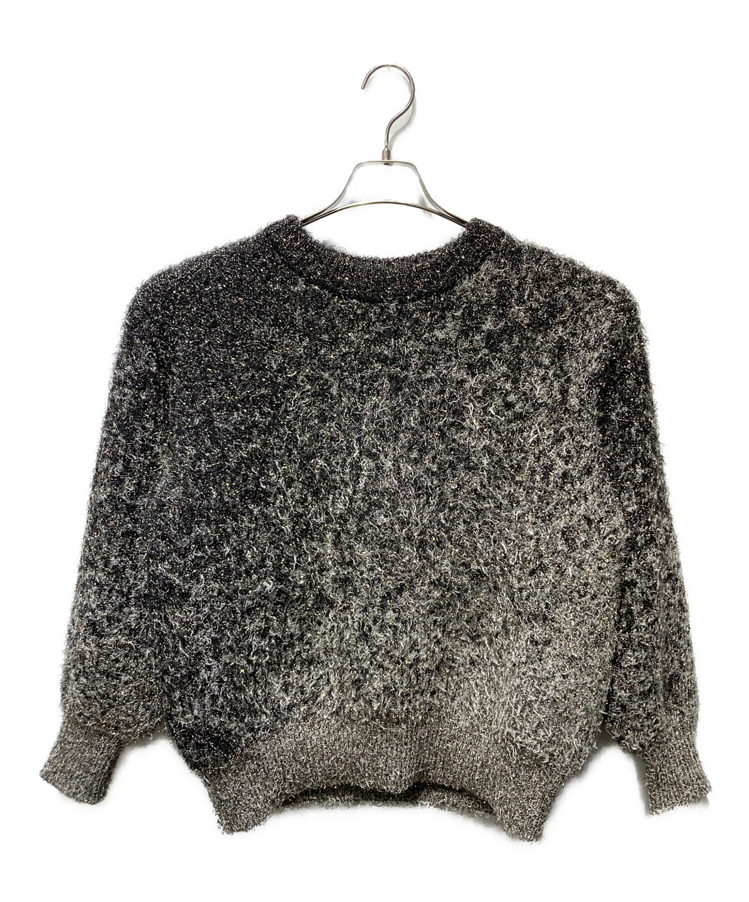 中古・古着通販】ssstein (シュタイン) GLITTER FUR KNIT GRADATION