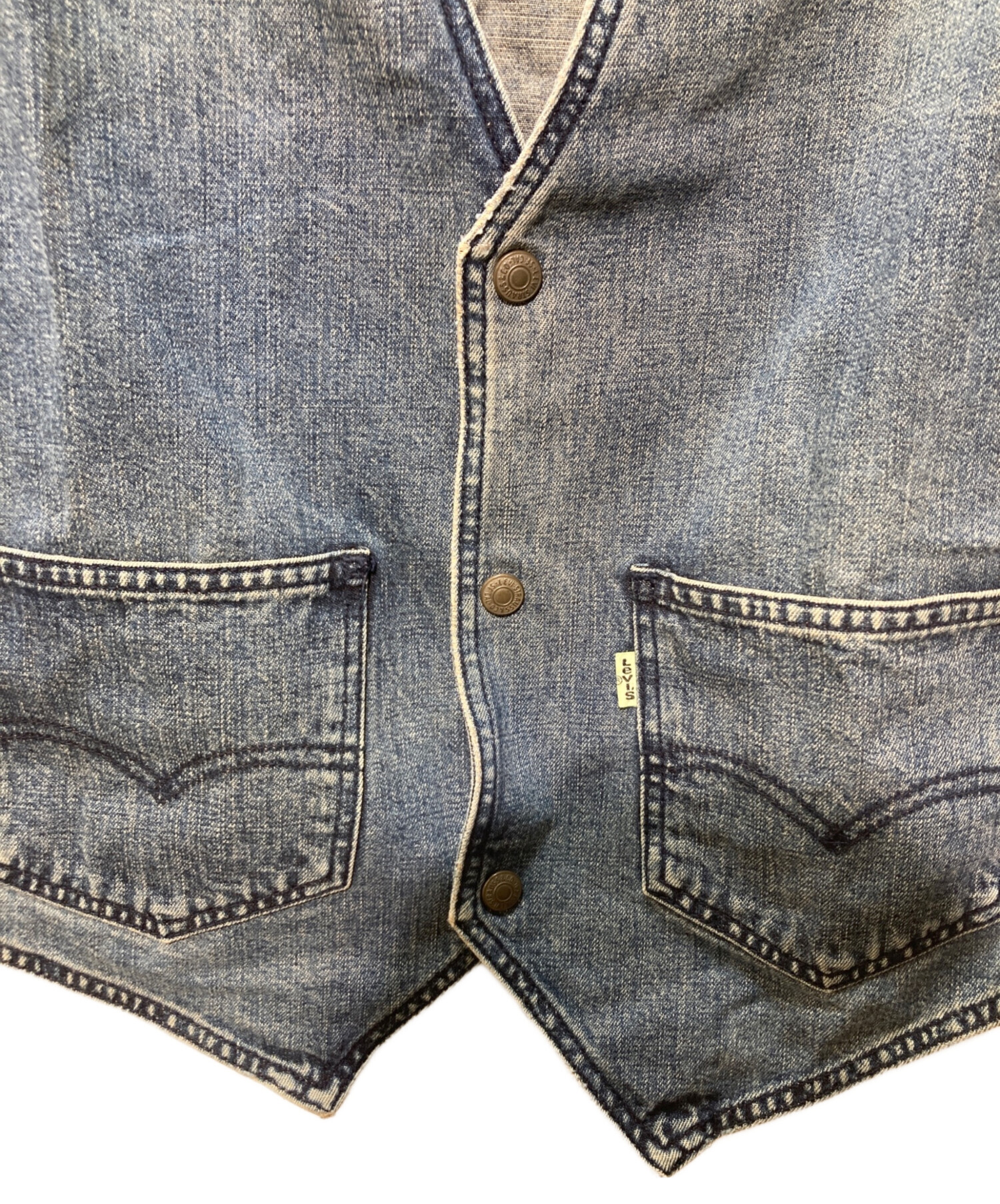 中古・古着通販】LEVI'S (リーバイス) デニムベスト インディゴ サイズ