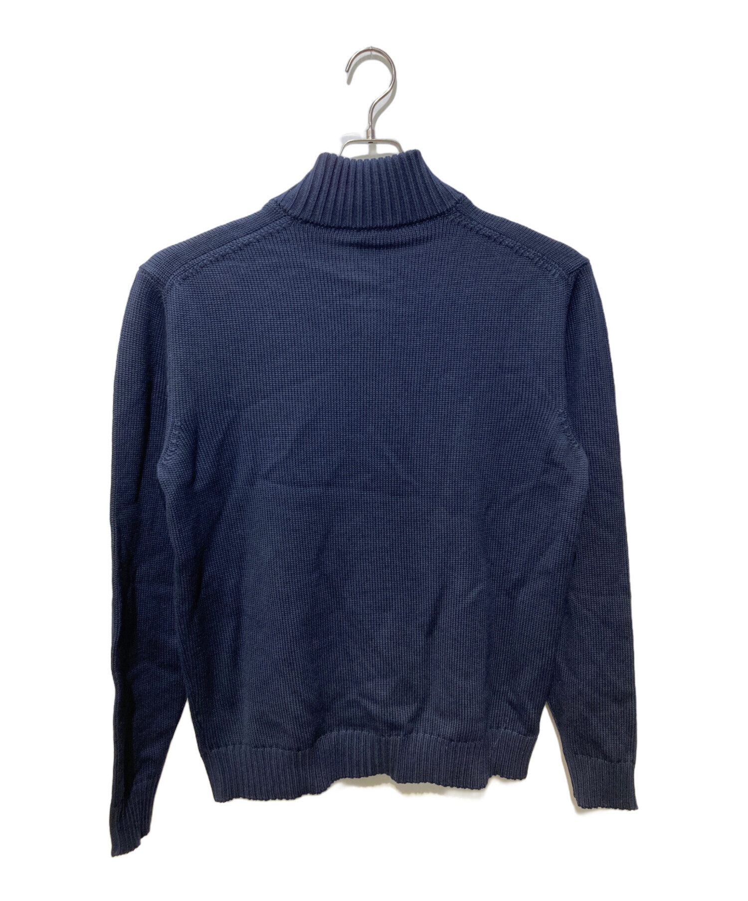 美品 ZANONE イタリア製 厚手 ニット カーディガンCHIOTO ネイビー ザノーネ ZANONE ニットカーディガン メンズ CHIOTO キョート スタンド