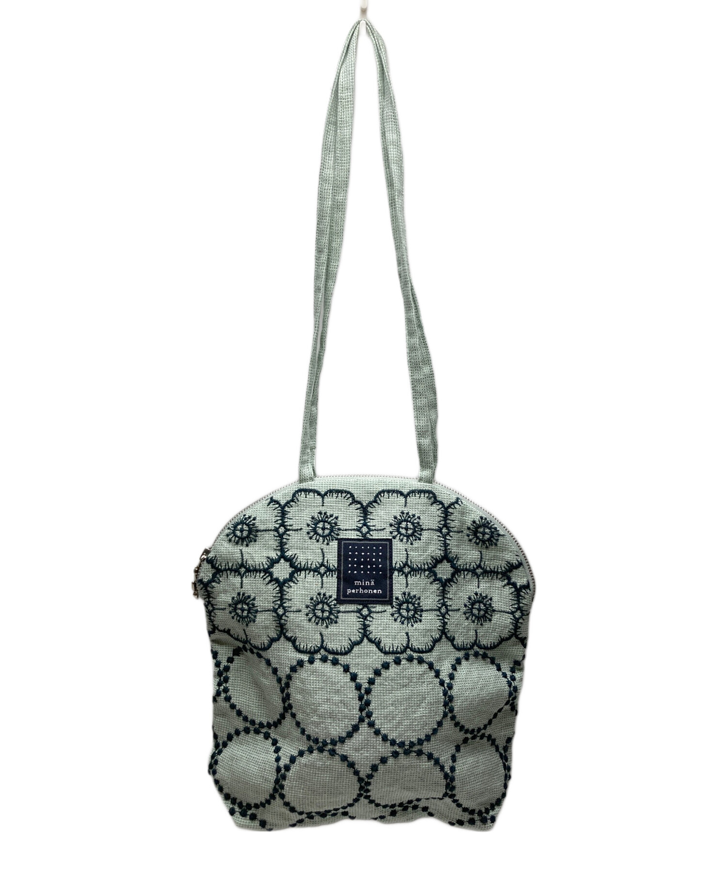 中古・古着通販】mina perhonen (ミナ ペルホネン) muffin bag 黄緑