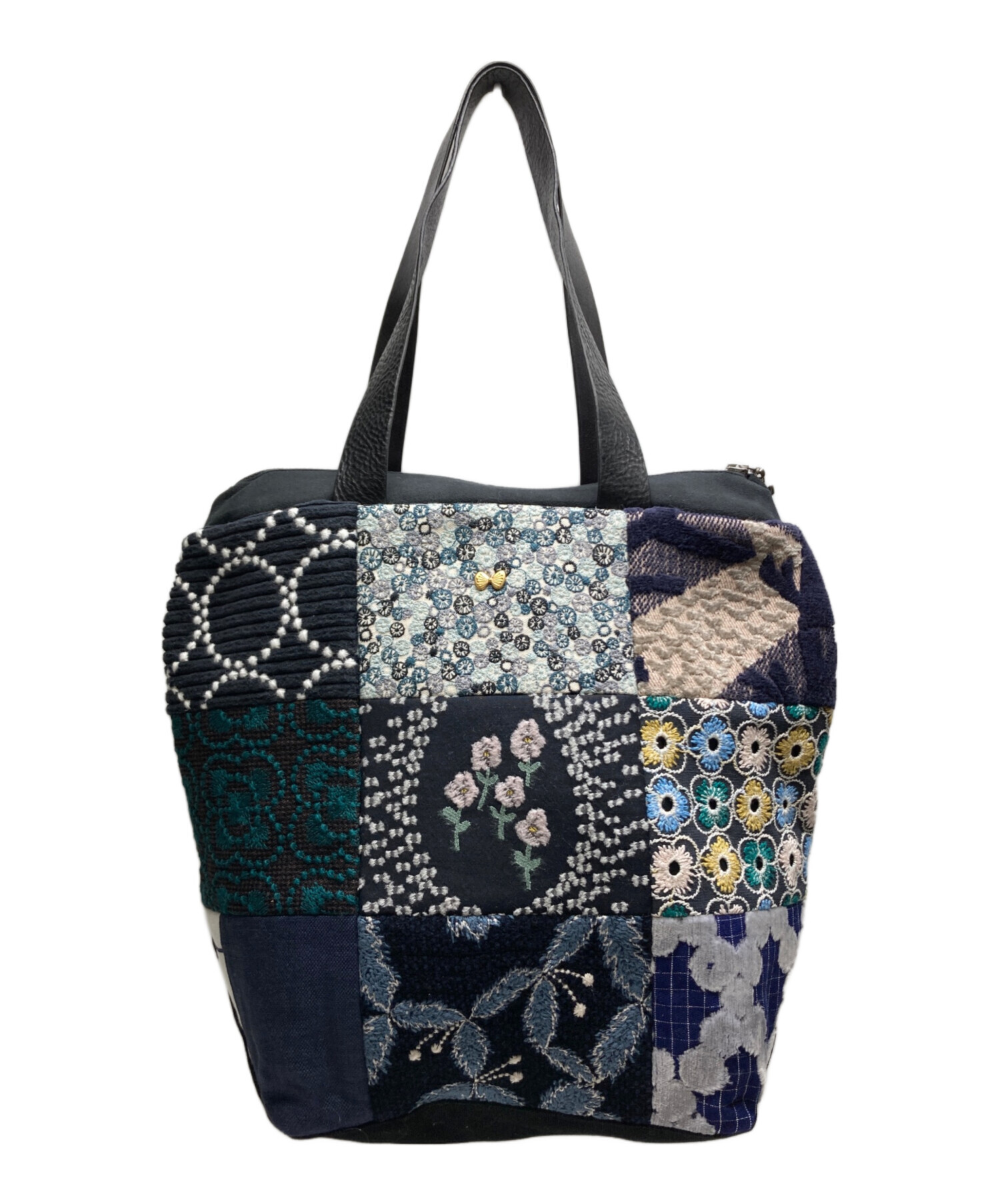 中古・古着通販】mina perhonen (ミナ ペルホネン) piece bag ブラック