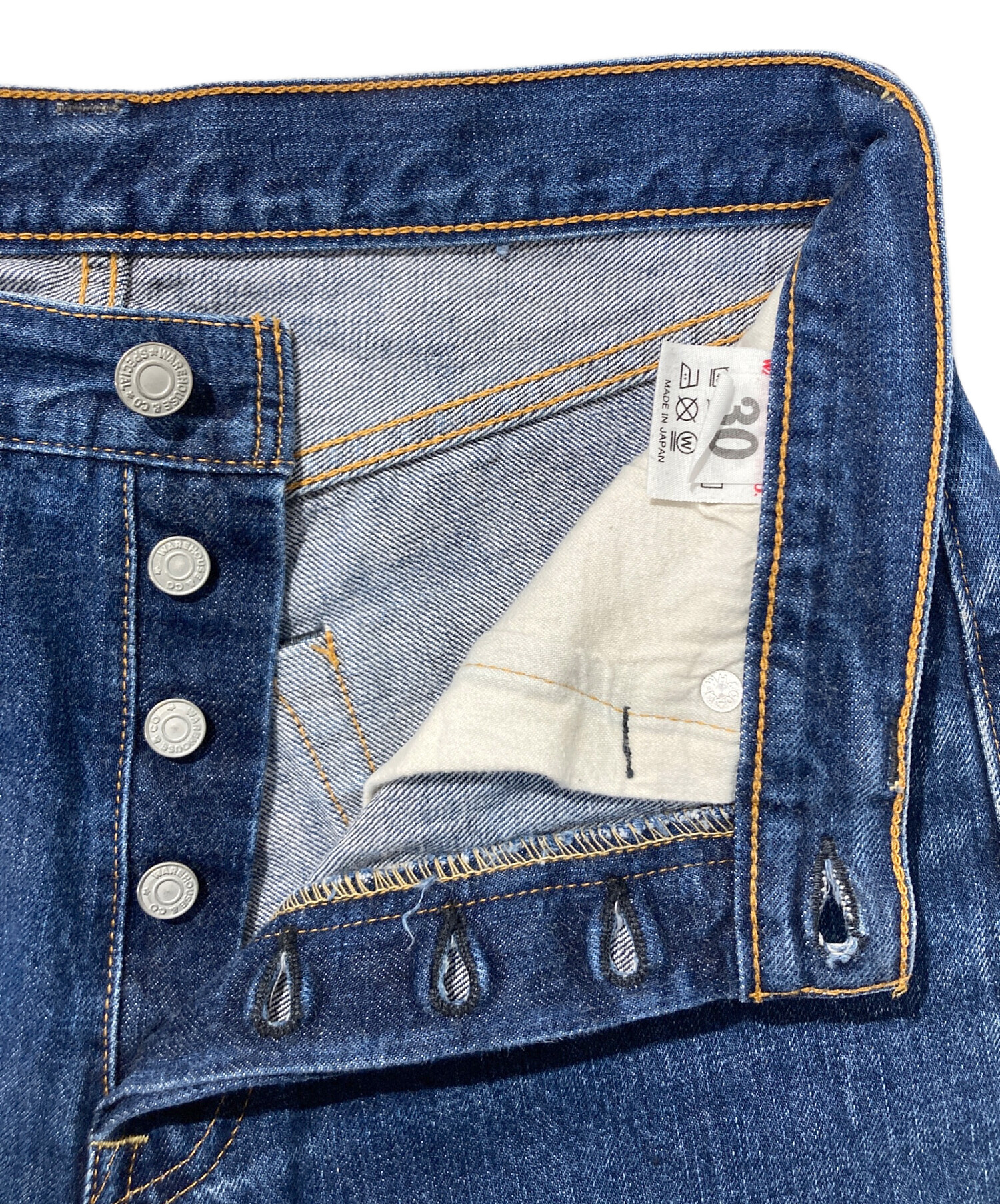 中古・古着通販】WAREHOUSE (ウエアハウス) デニムパンツ インディゴ 